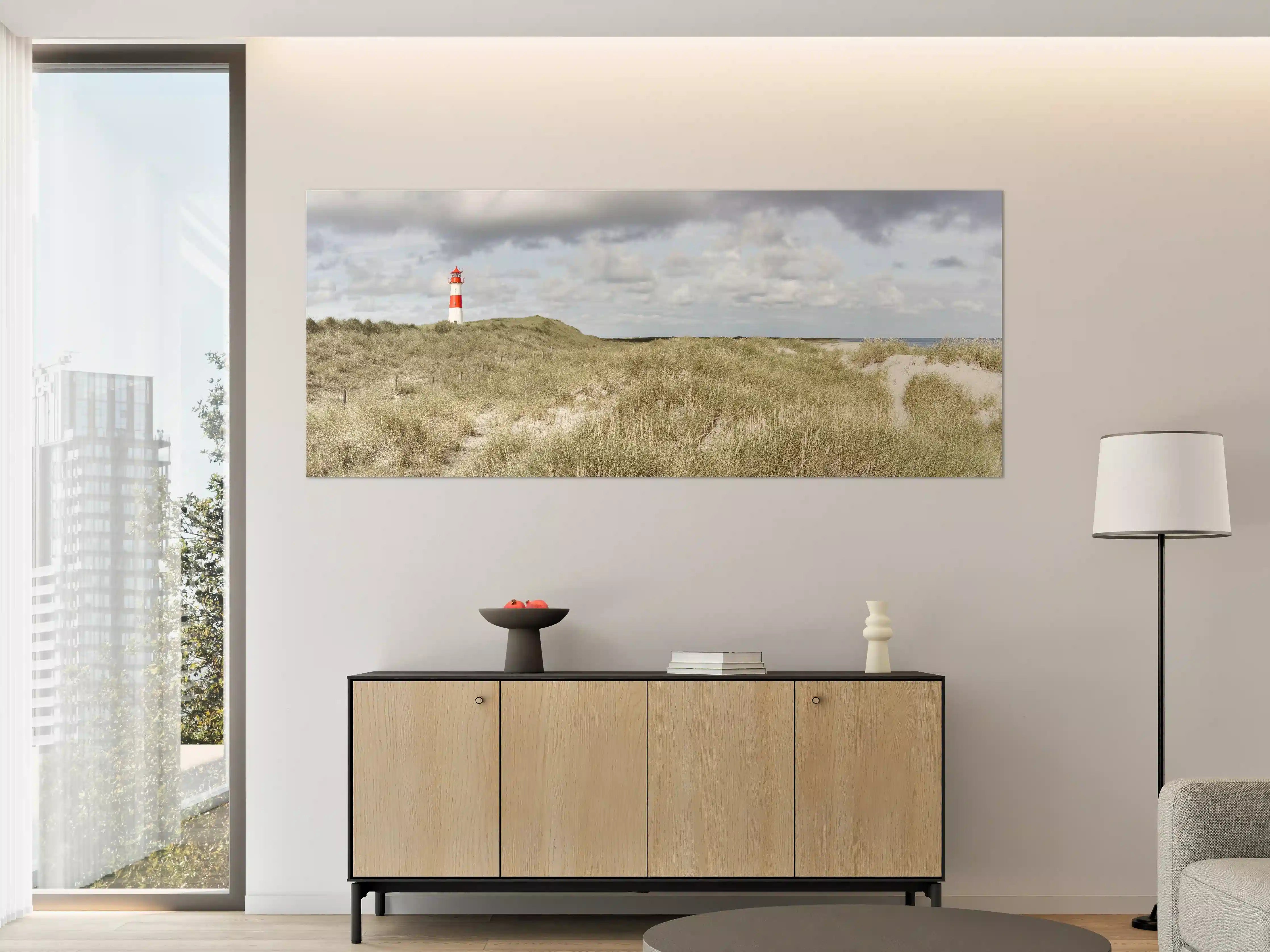 Große Wandbilder - Leuchtturm in der Küstenlandschaft
