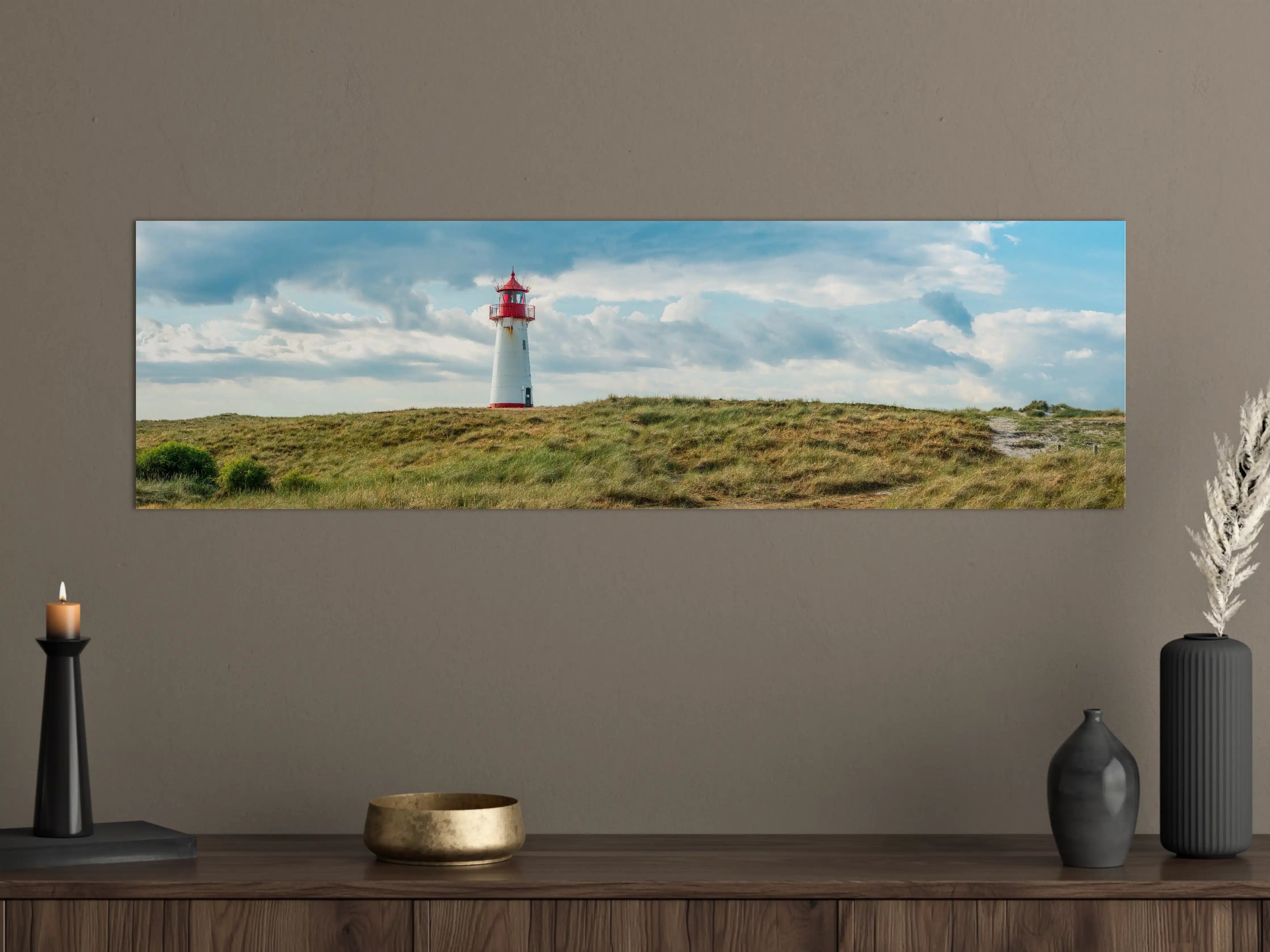 Große Wandbilder - Leuchtturm vor dramatischem Himmel