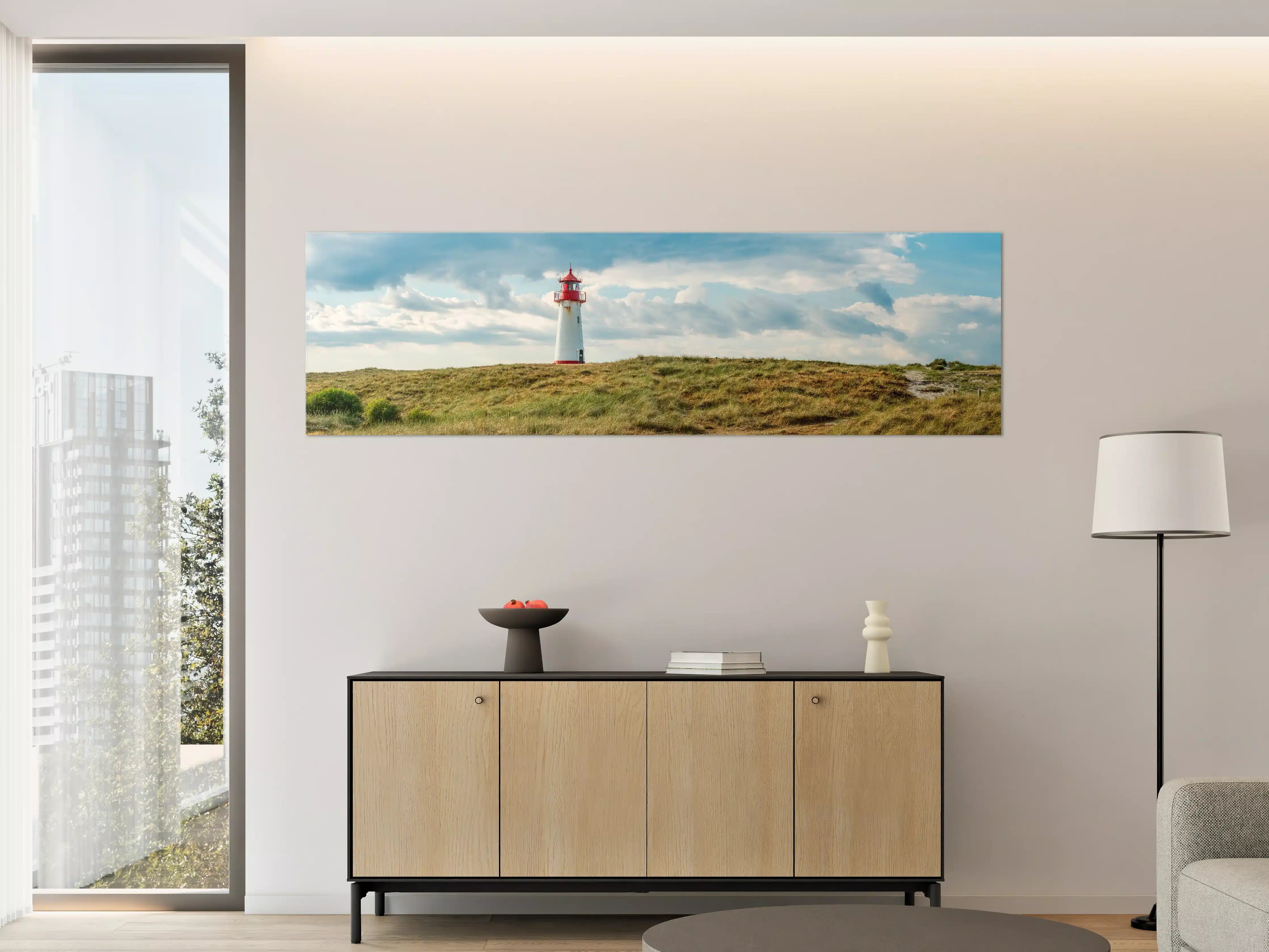 Große Wandbilder - Leuchtturm vor dramatischem Himmel