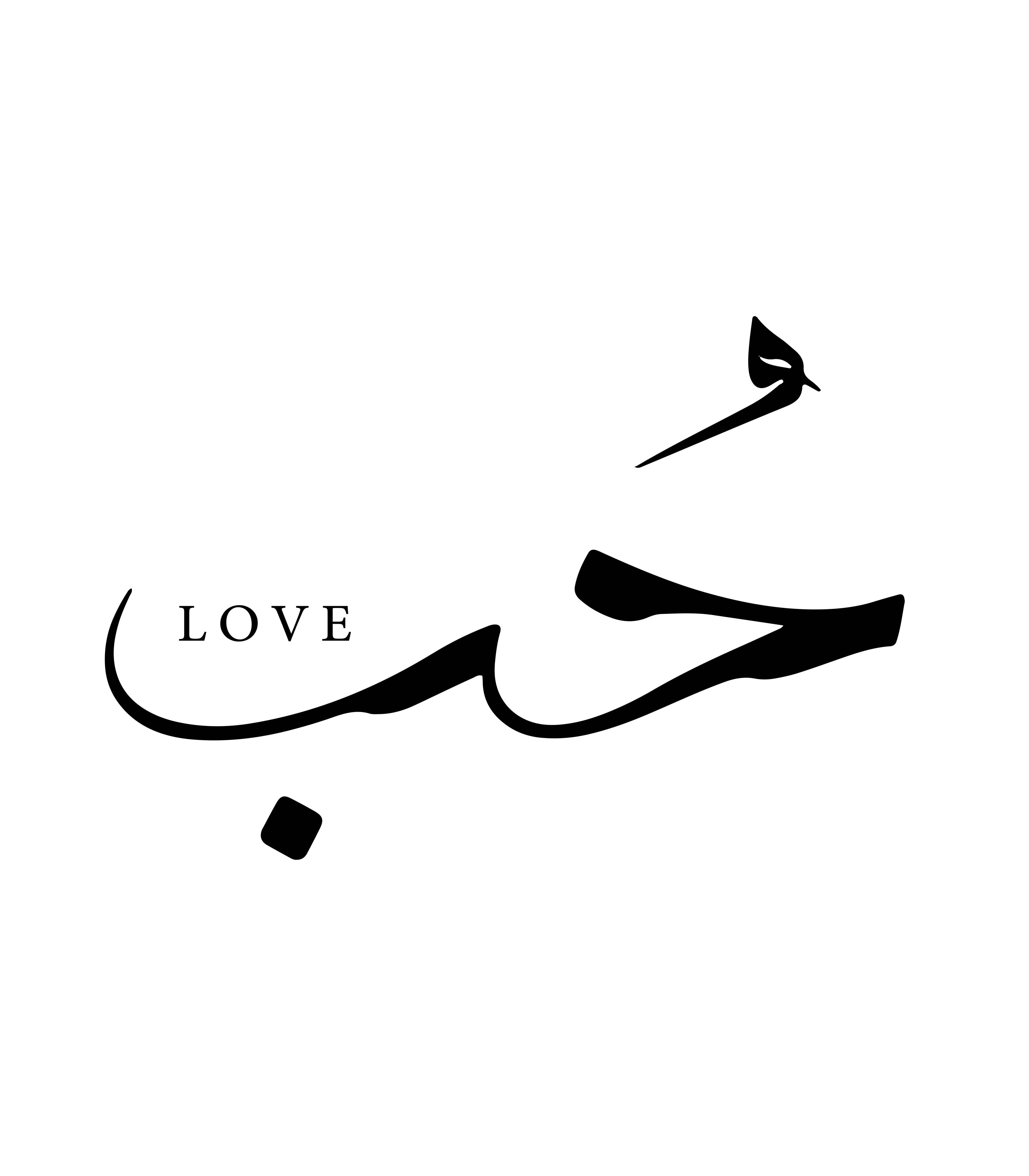 Große Wandbilder-Liebe in Arabischer Kalligraphie