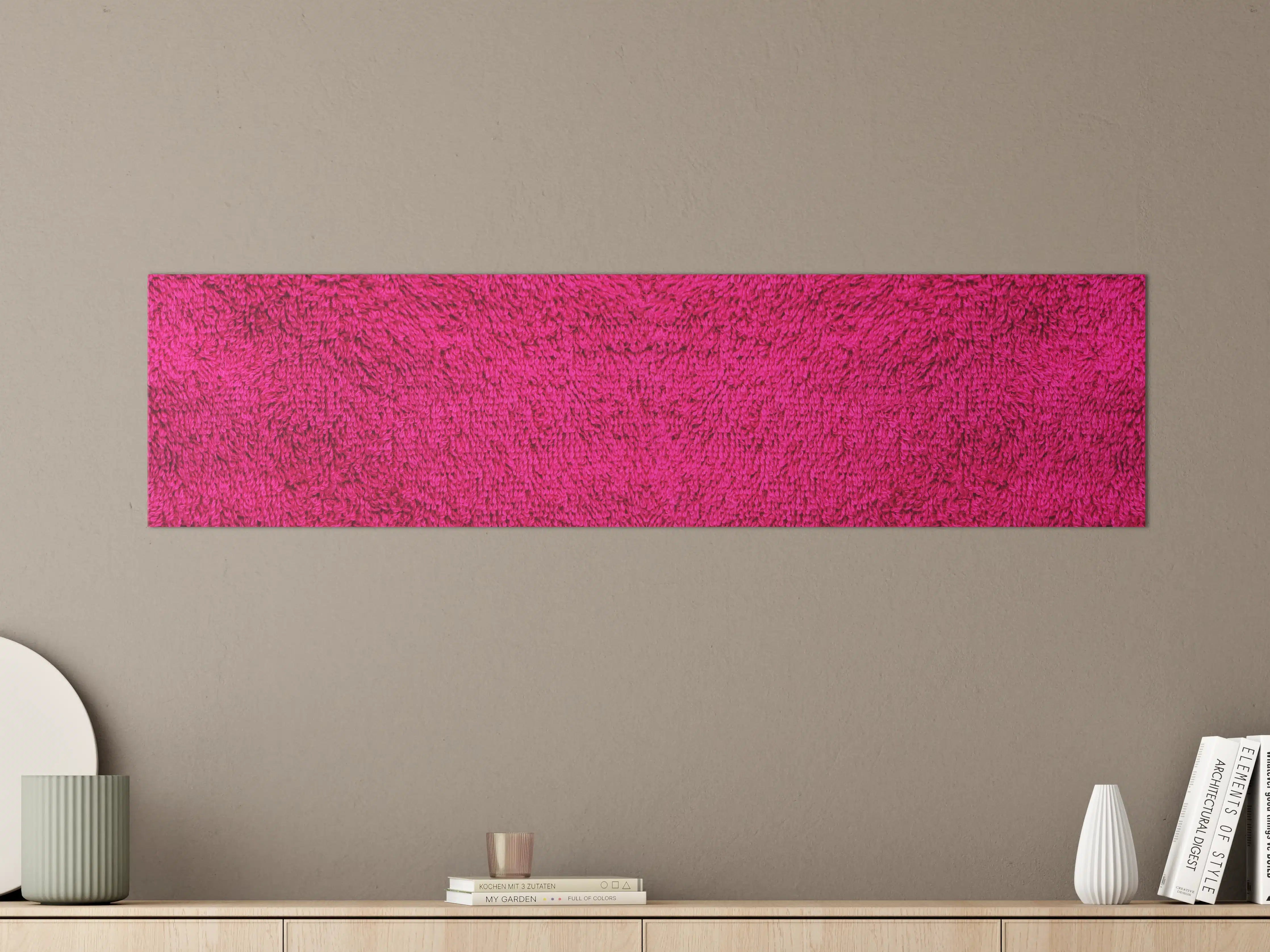 Große Wandbilder - Lila Frottee Handtuch Textur