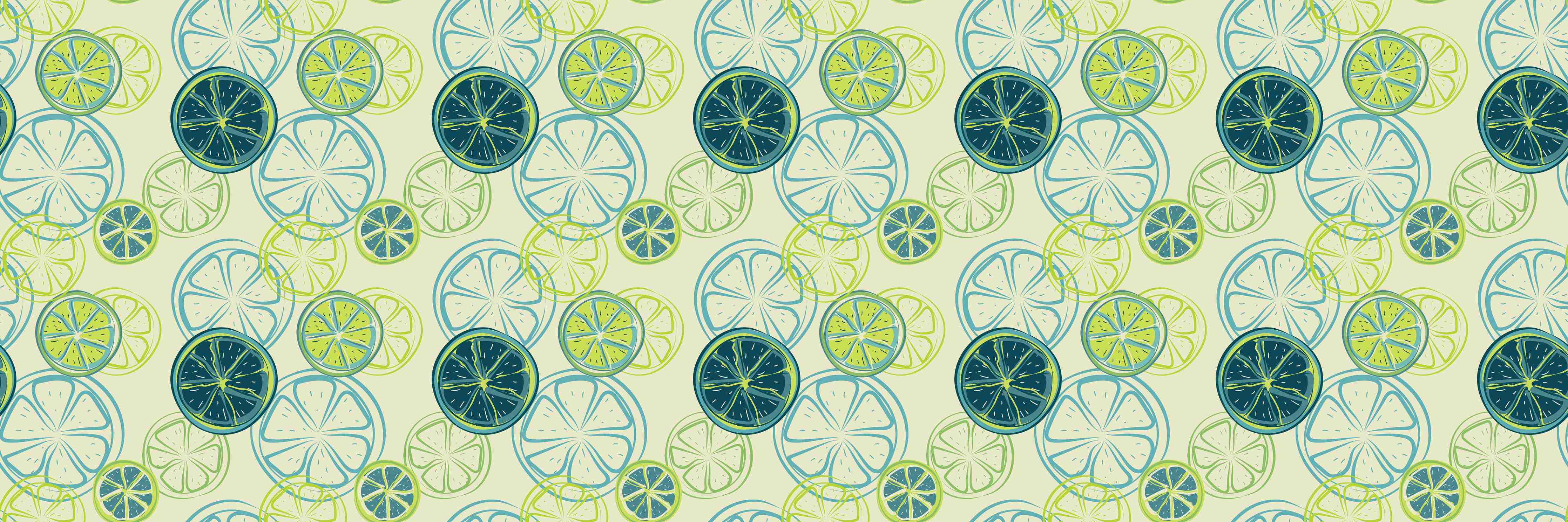 Große Wandbilder-Lime Citrus Grün Muster