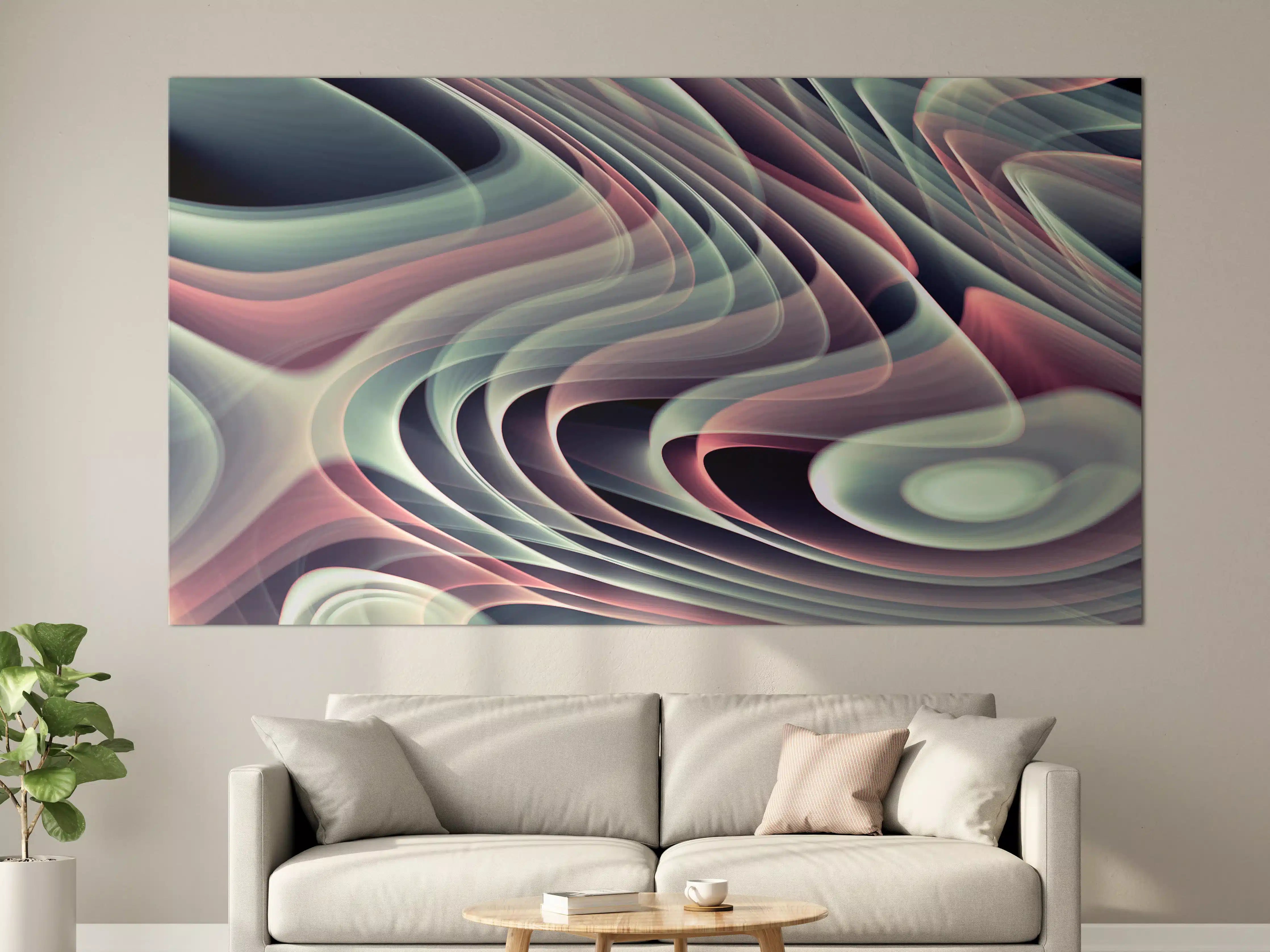 Große Wandbilder - Linienartiger Hintergrund - Abstrakt