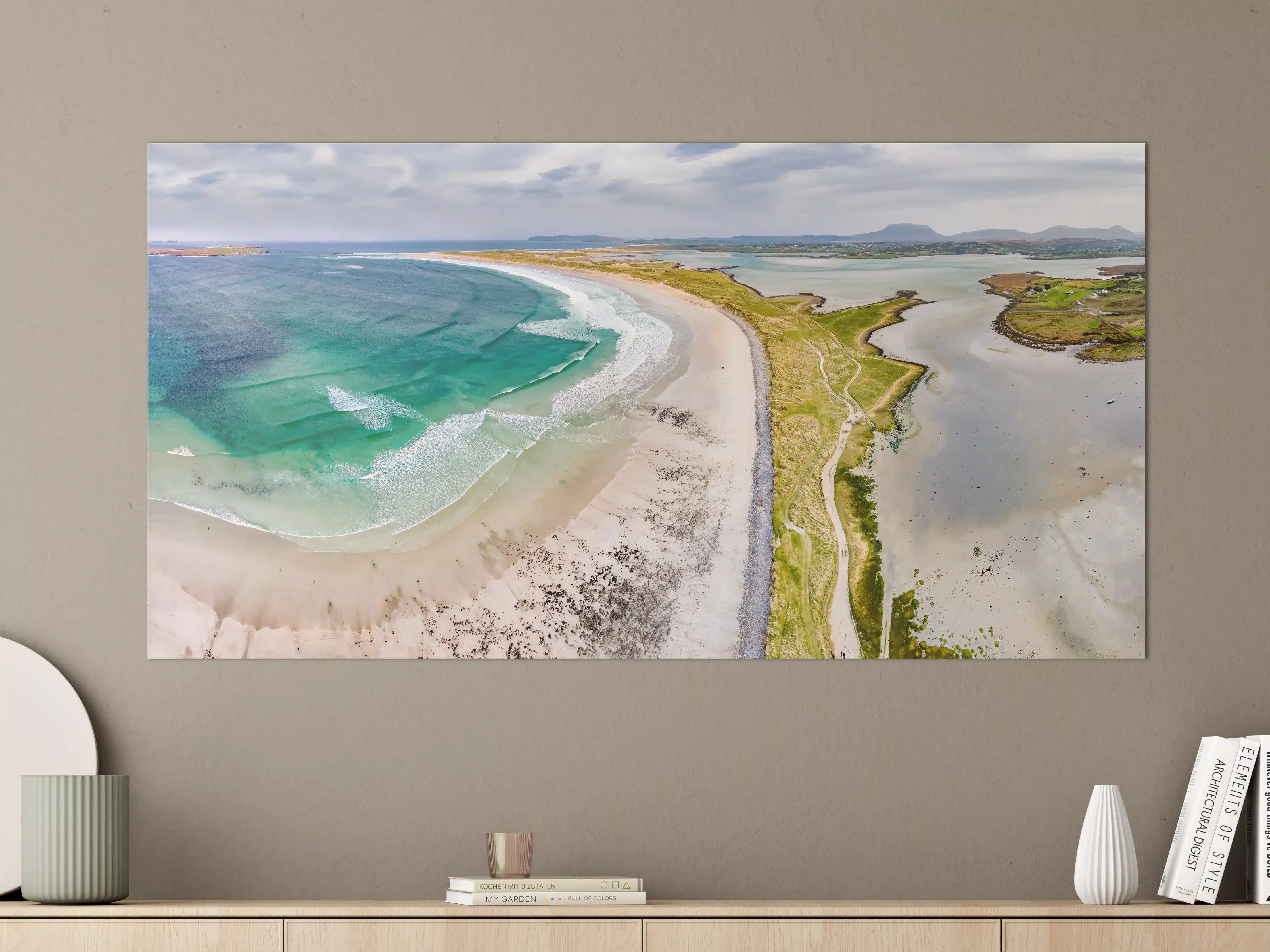 Große Wandbilder - Luftaufnahme der Küste von Magheraroarty-Irland