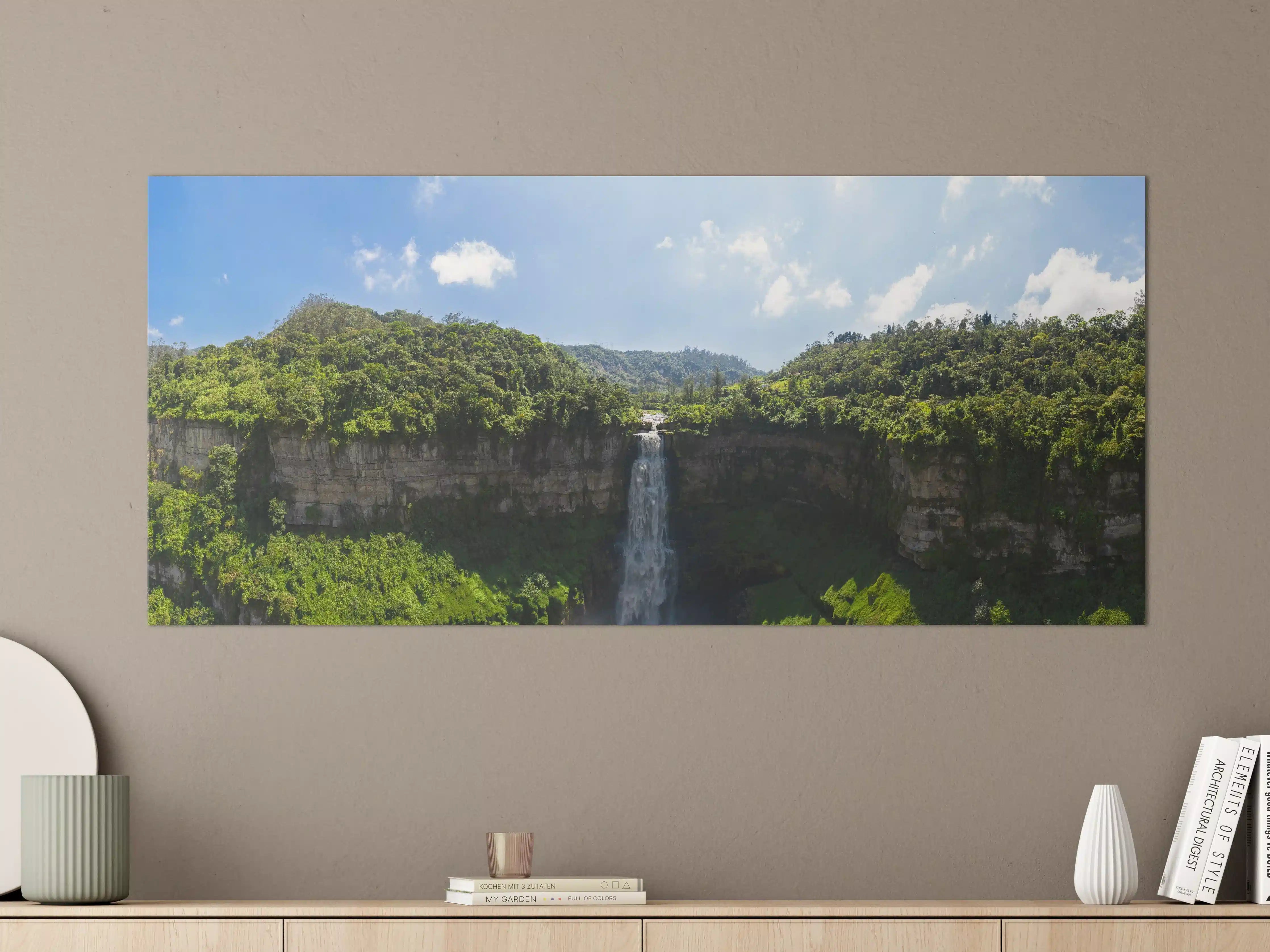 Große Wandbilder - Luftaufnahme von El Salto de Tequendama