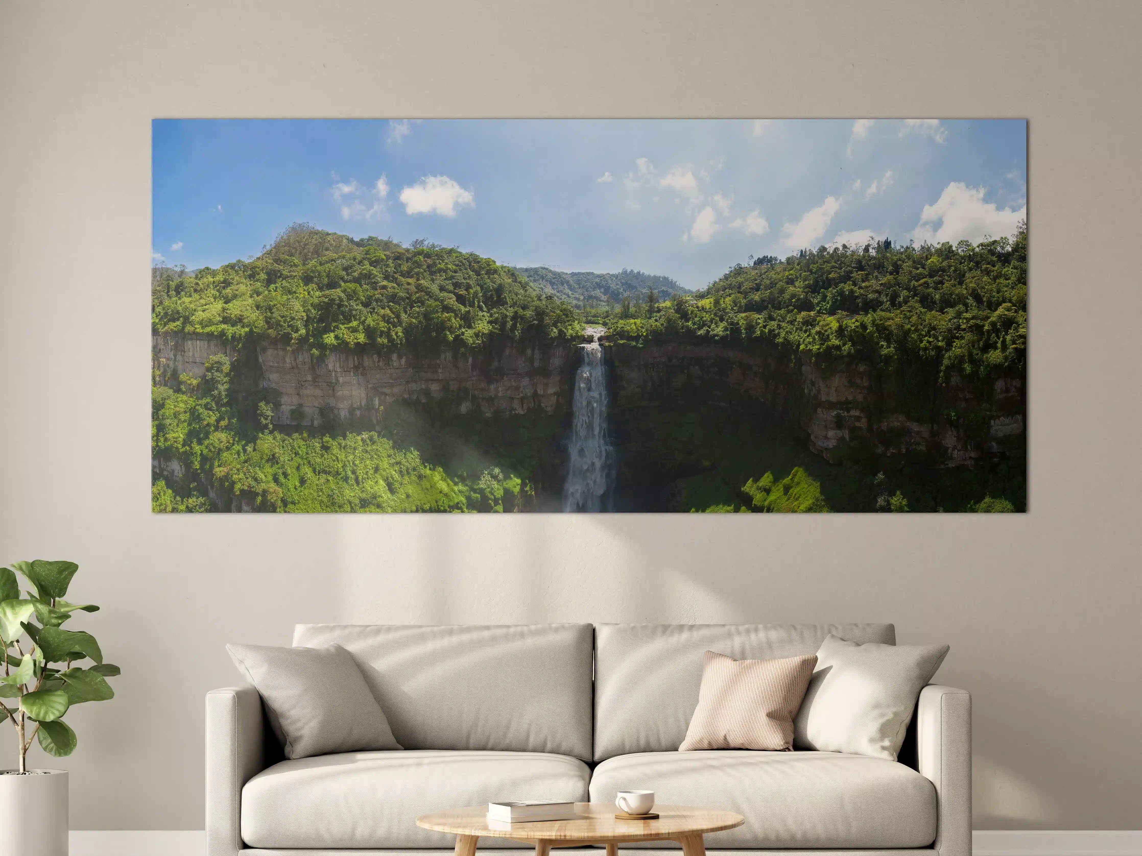 Große Wandbilder - Luftaufnahme von El Salto de Tequendama