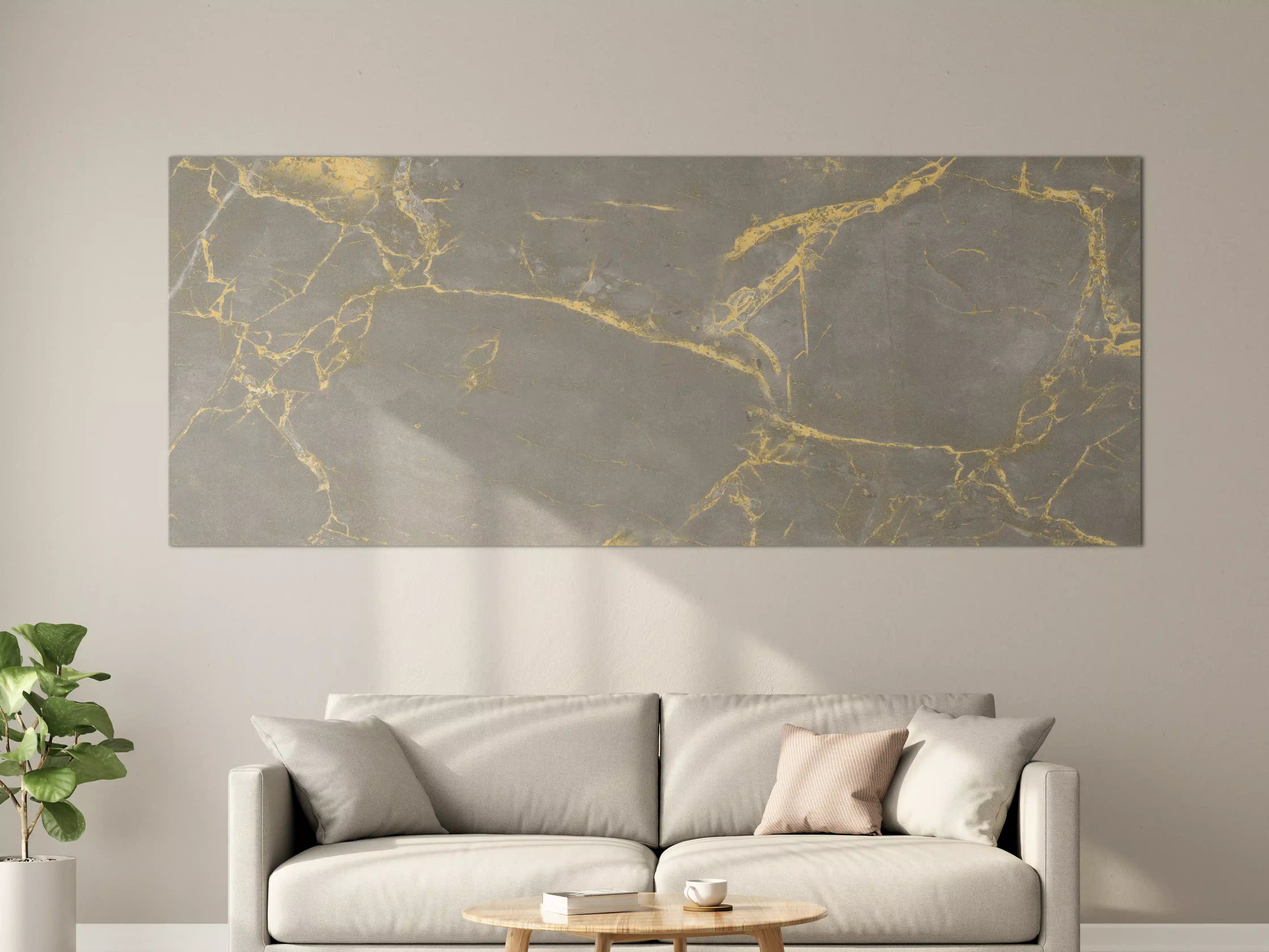 Große Wandbilder - Luxuriöse Goldmarmor-Textur