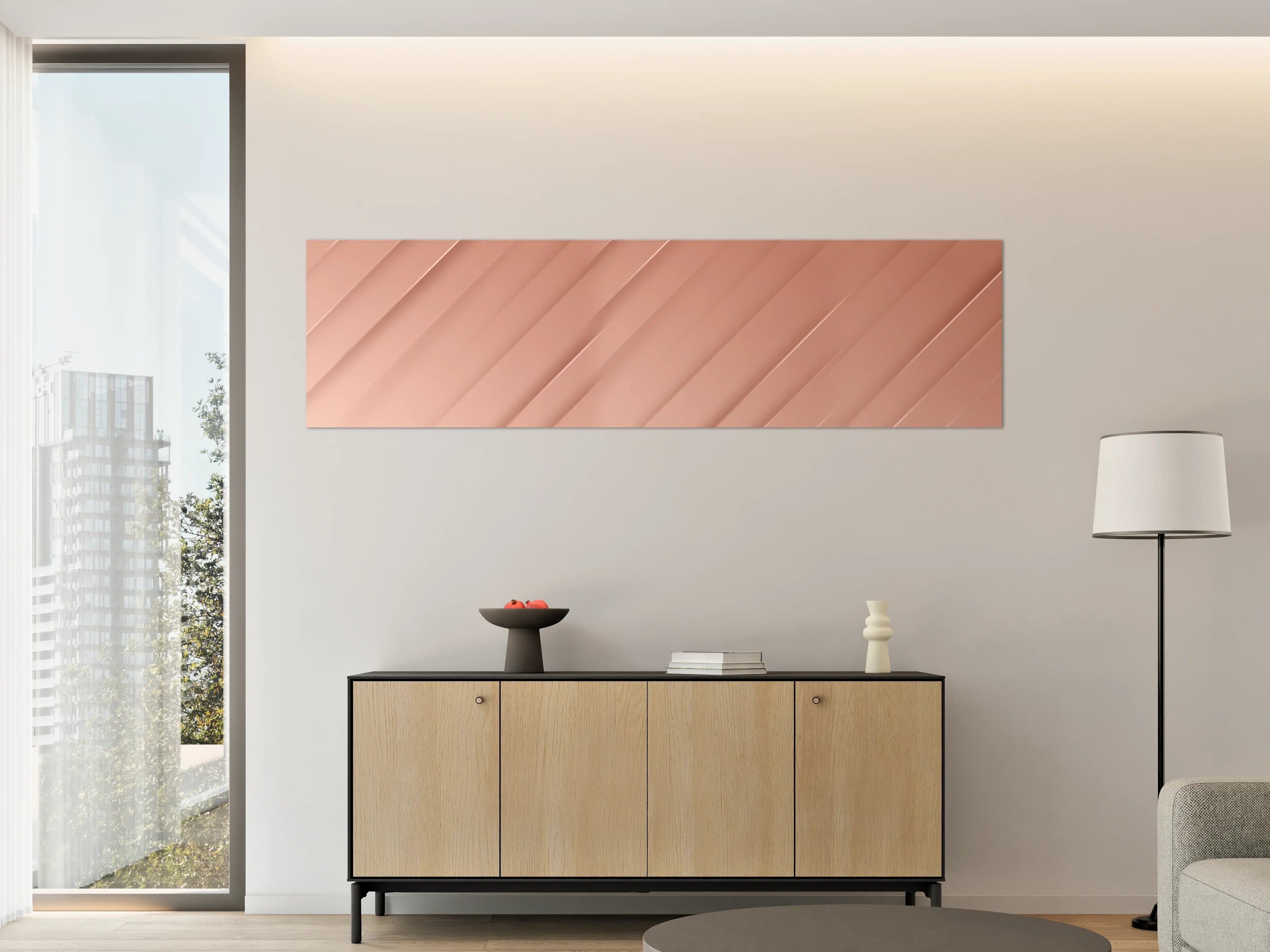 Große Wandbilder - Luxuriöse Rose Gold Textur