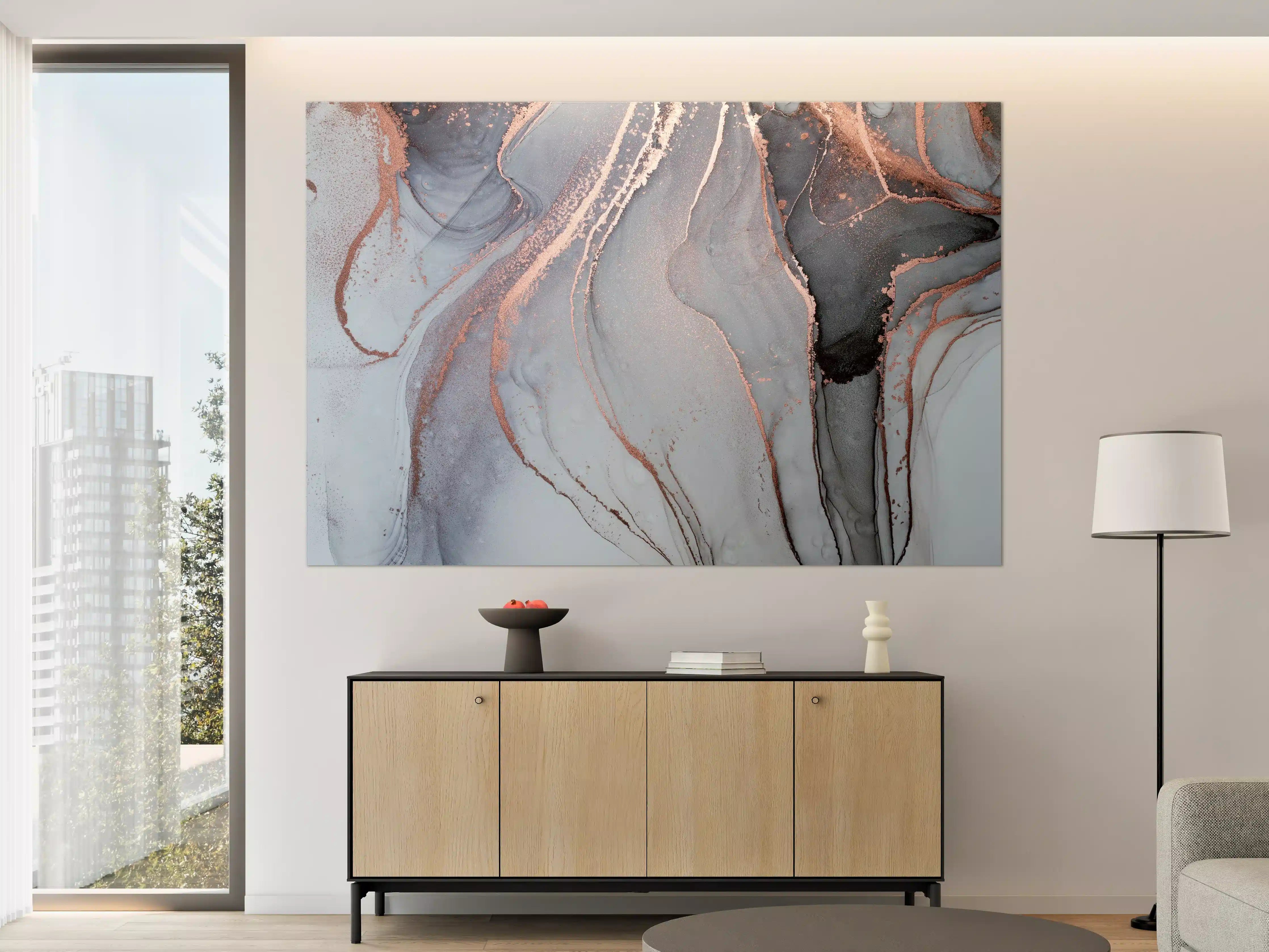 Große Wandbilder - Luxus Flüssigkunstmalerei - Alkoholtechnik