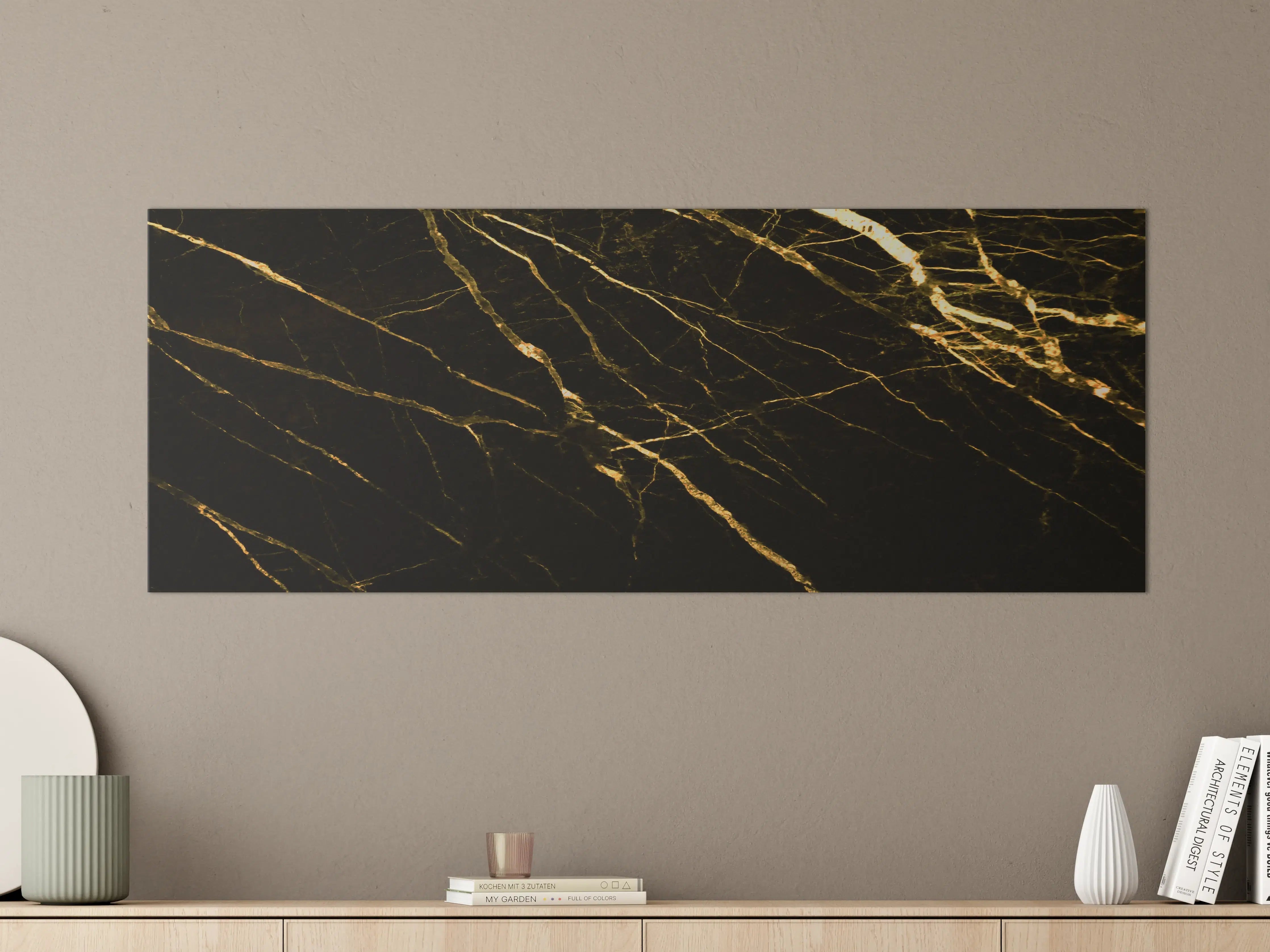 Große Wandbilder - Luxus Goldmarmortextur 