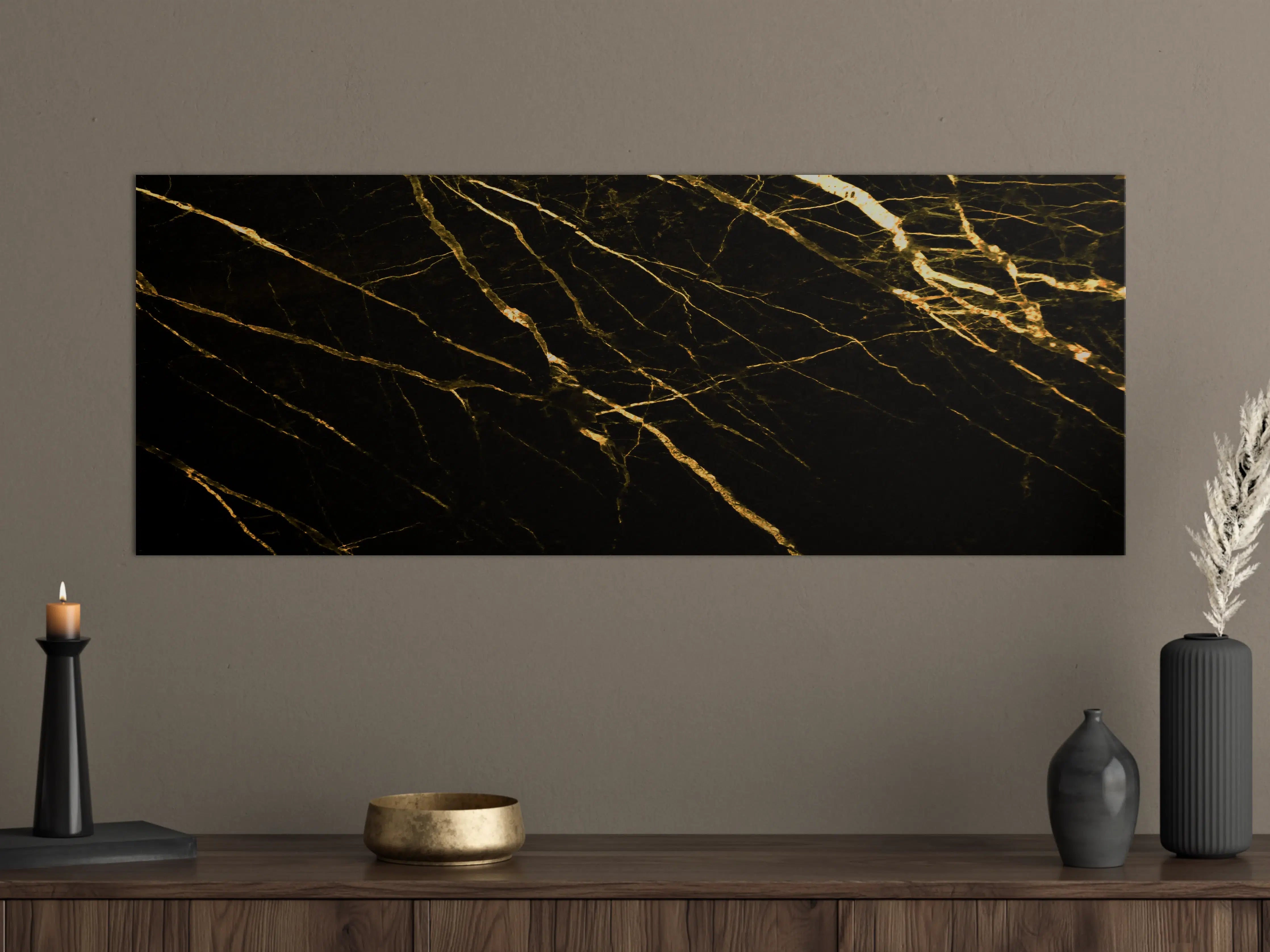 Große Wandbilder - Luxus Goldmarmortextur 