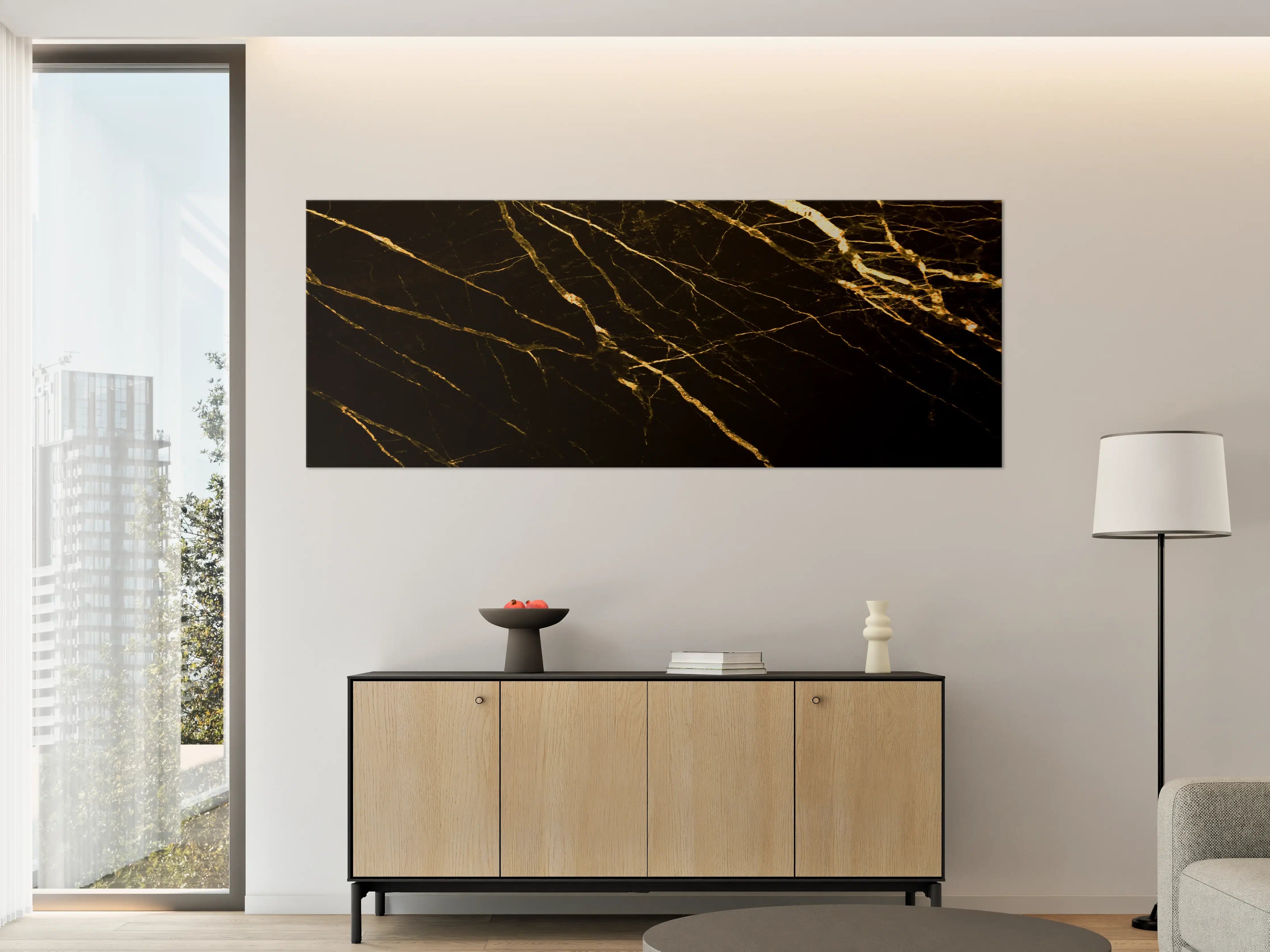 Große Wandbilder - Luxus Goldmarmortextur 