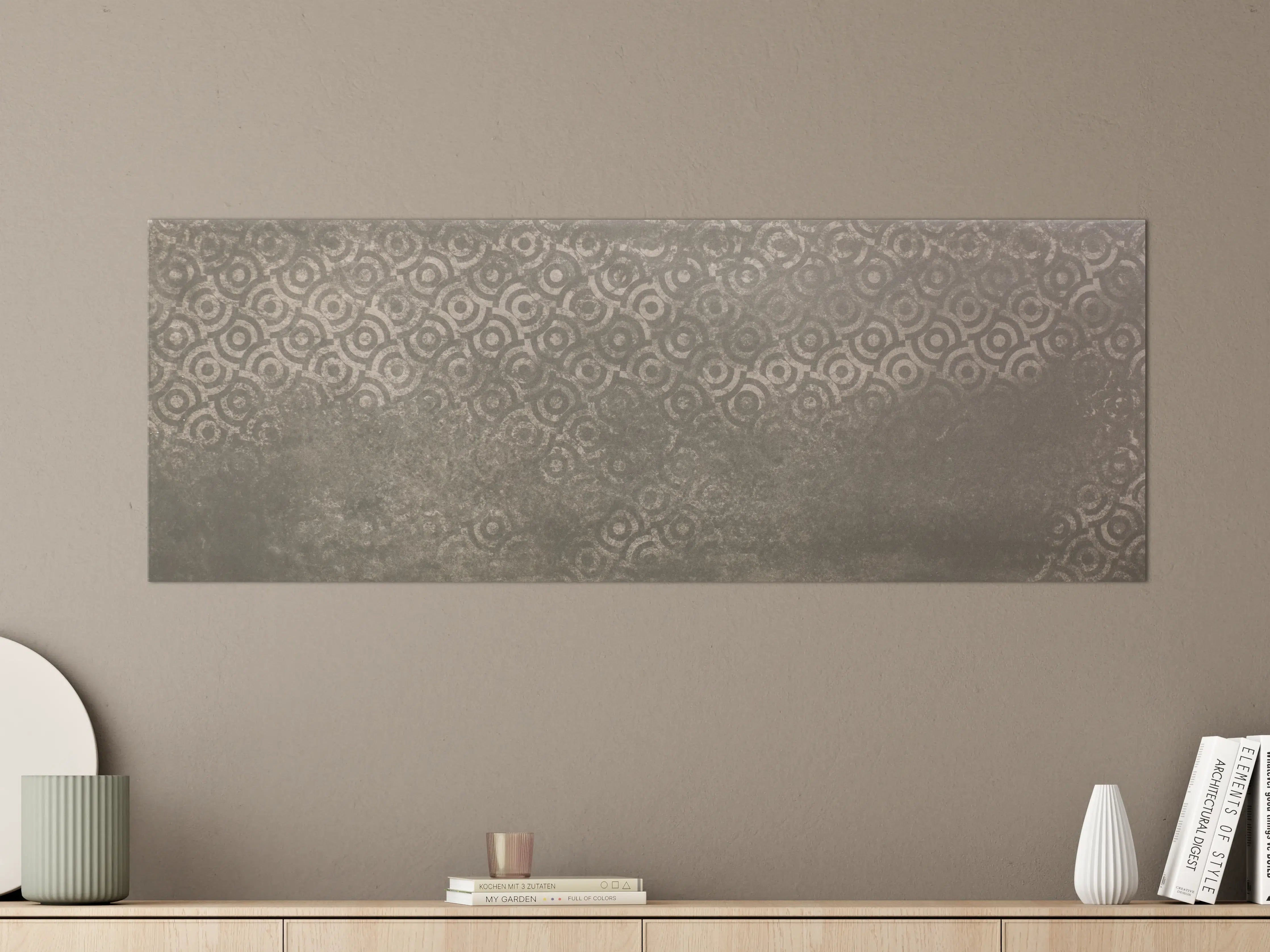 Große Wandbilder - Luxus-Weiße Betonwand mit grauer Textur