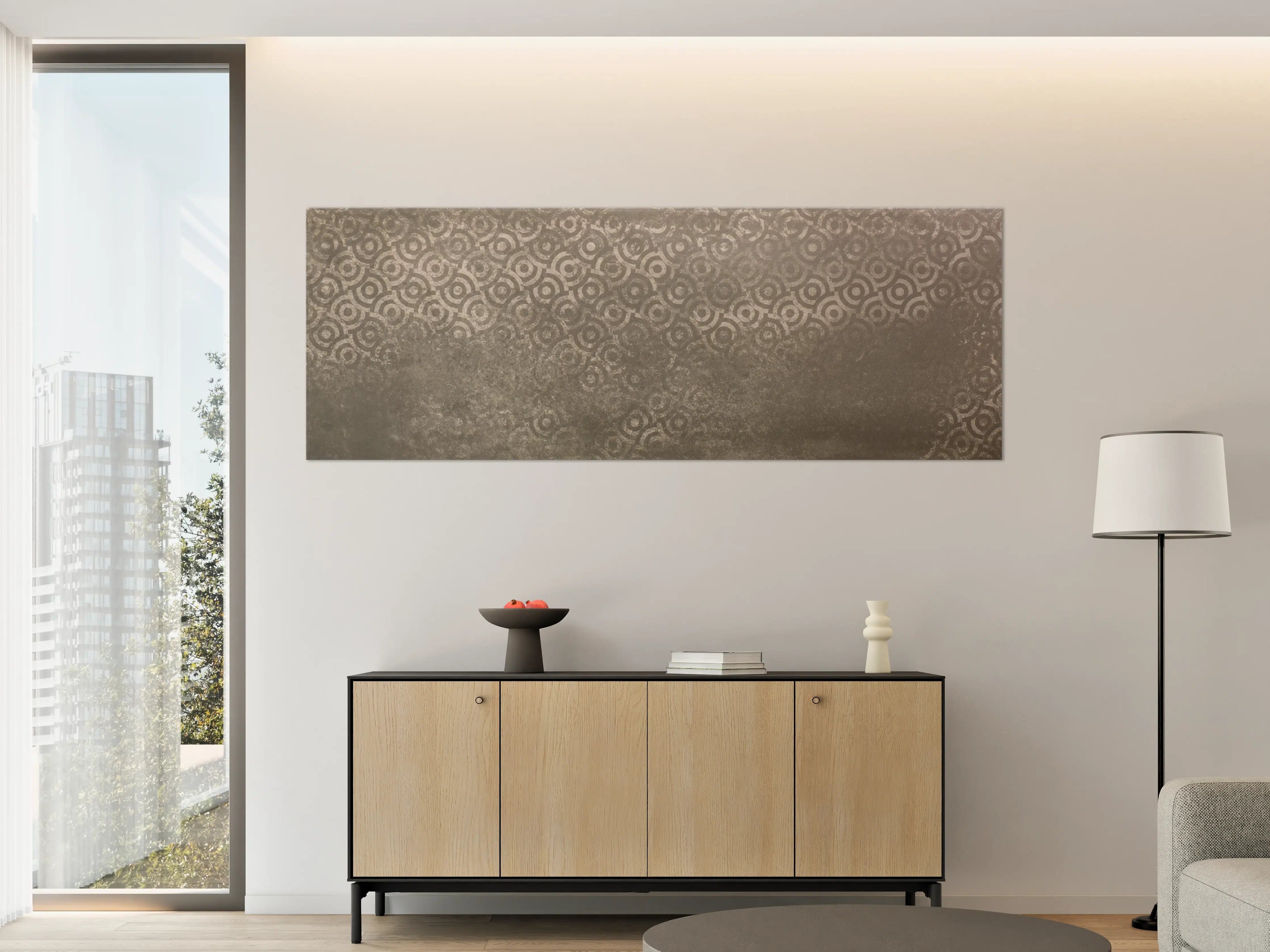 Große Wandbilder - Luxus-Weiße Betonwand mit grauer Textur