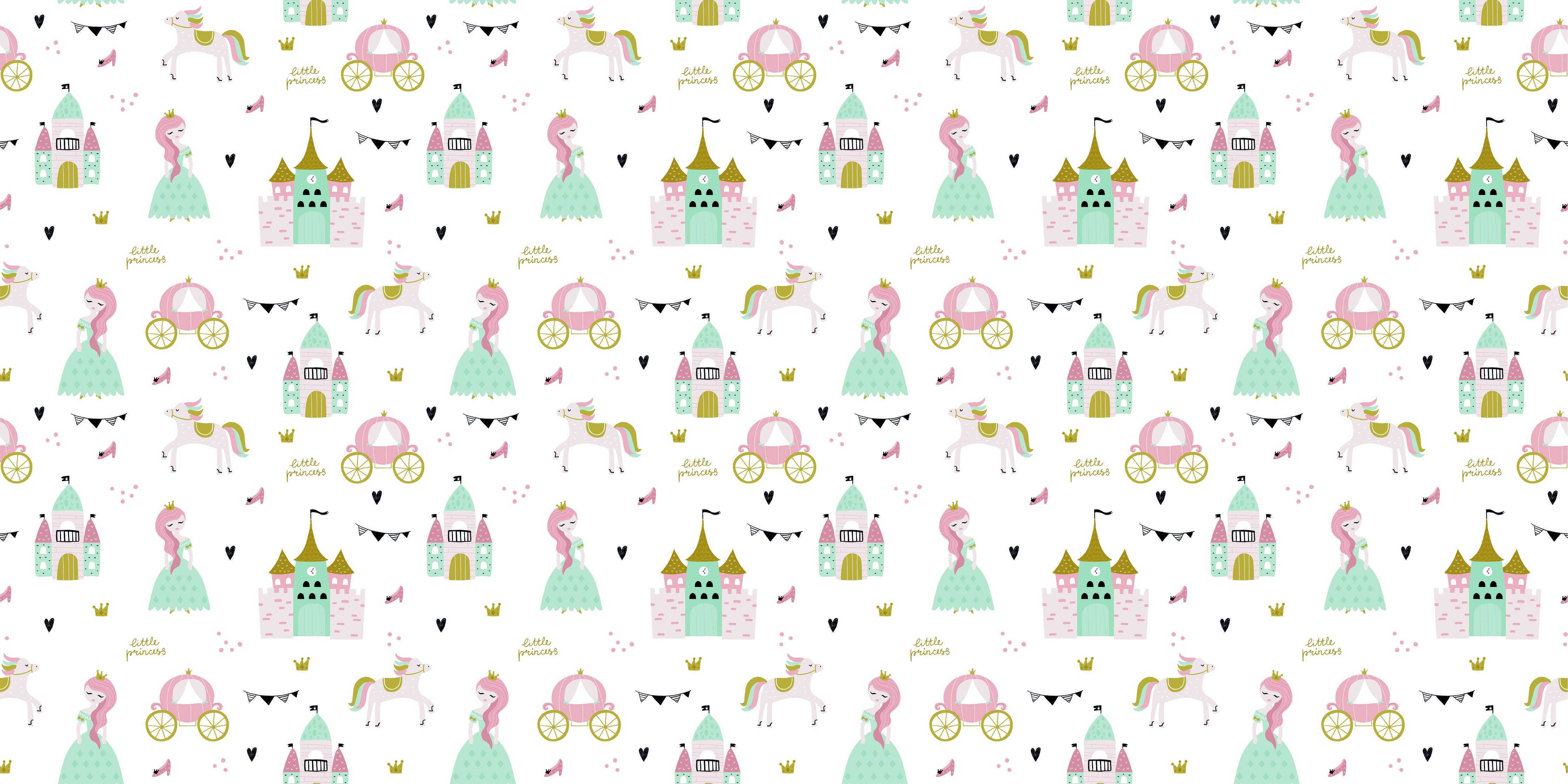 Große Wandbilder-Märchenhaftes Babyzimmer im Pastell-Look
