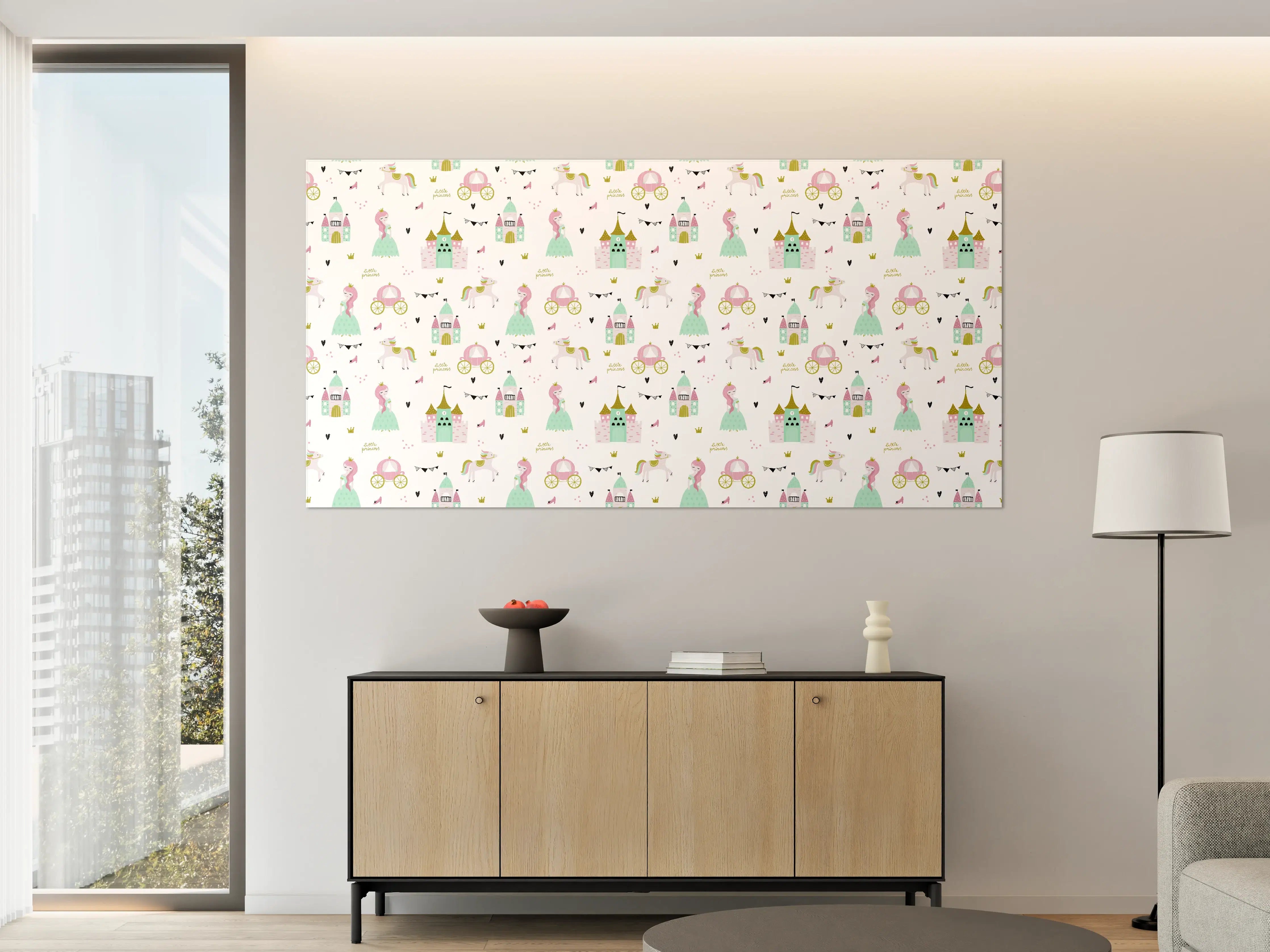 Große Wandbilder - Märchenhaftes Babyzimmer im Pastell-Look