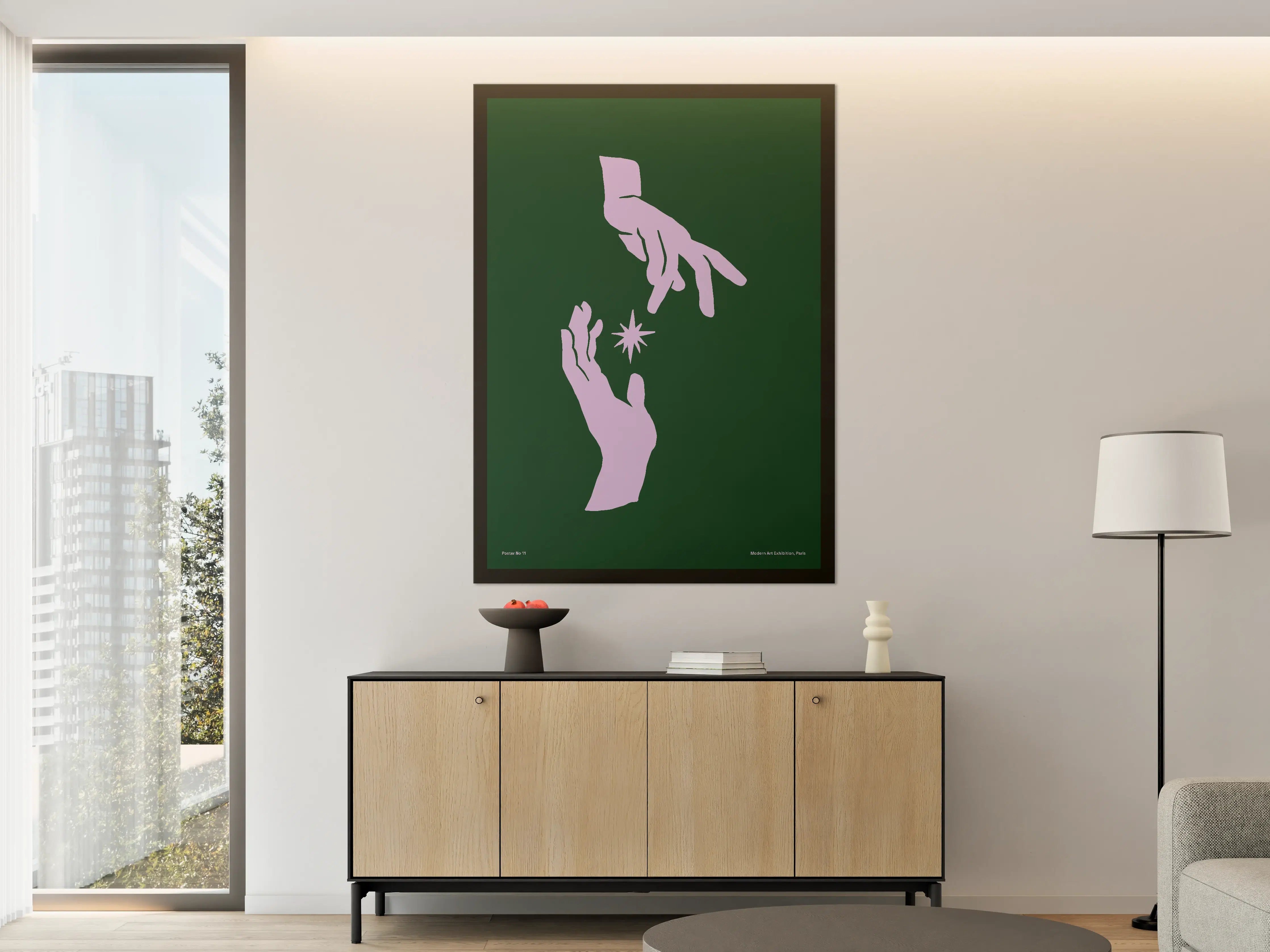 Große Wandbilder - Magische Berührungliche Kraft