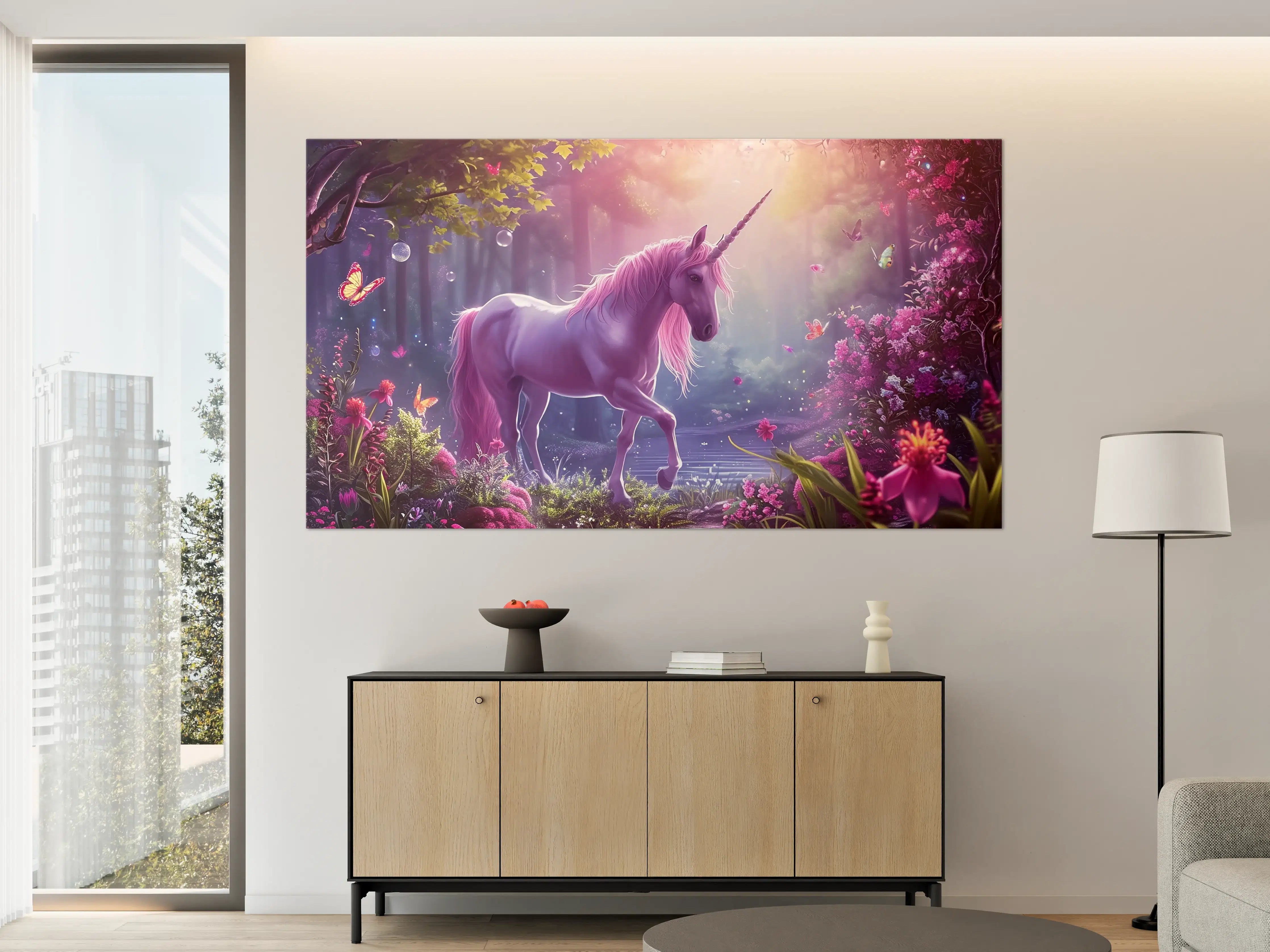 Große Wandbilder - Magischer Einhorn-Zauberwald