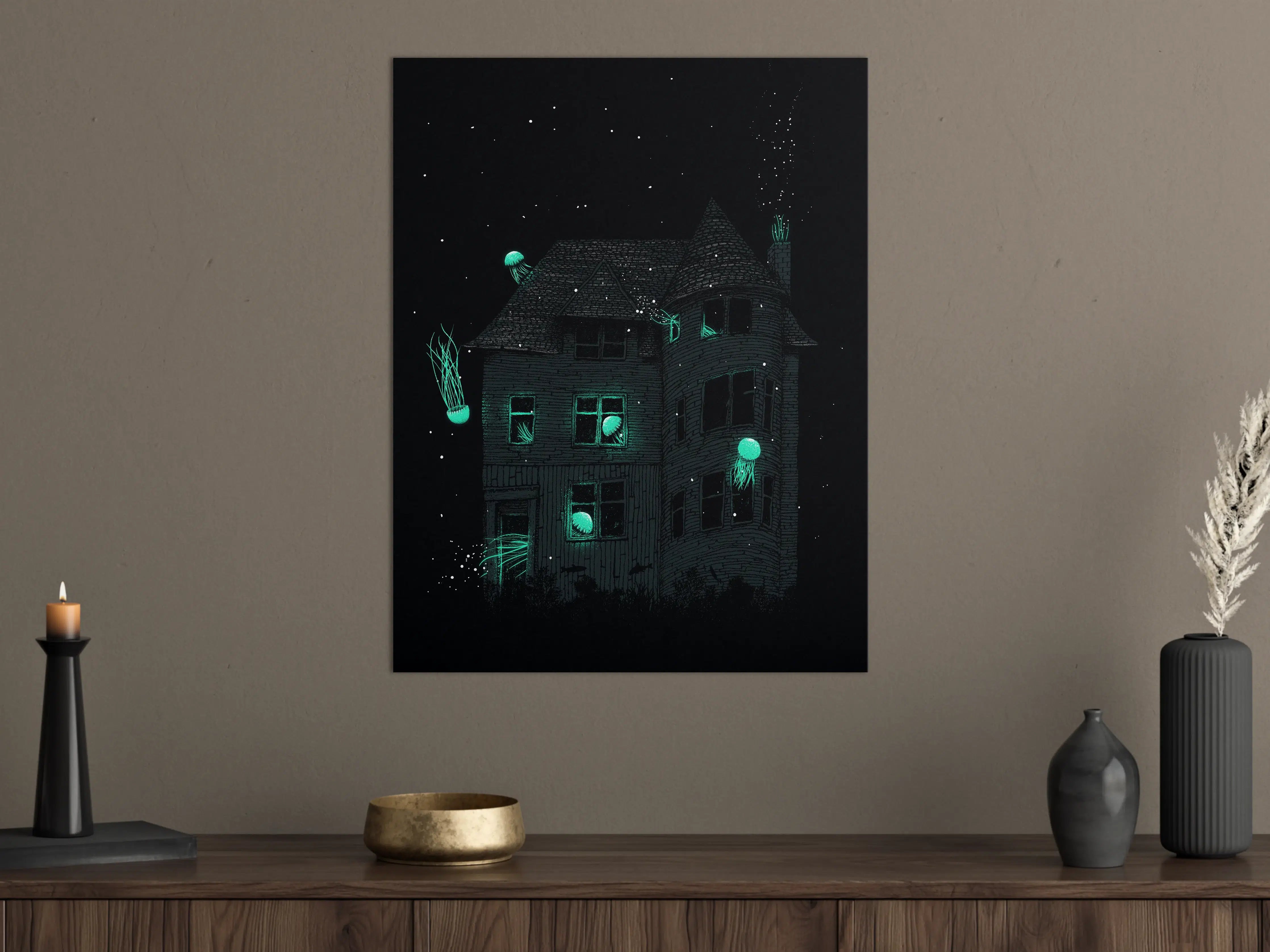 Große Wandbilder - Magisches Haus Sternennacht