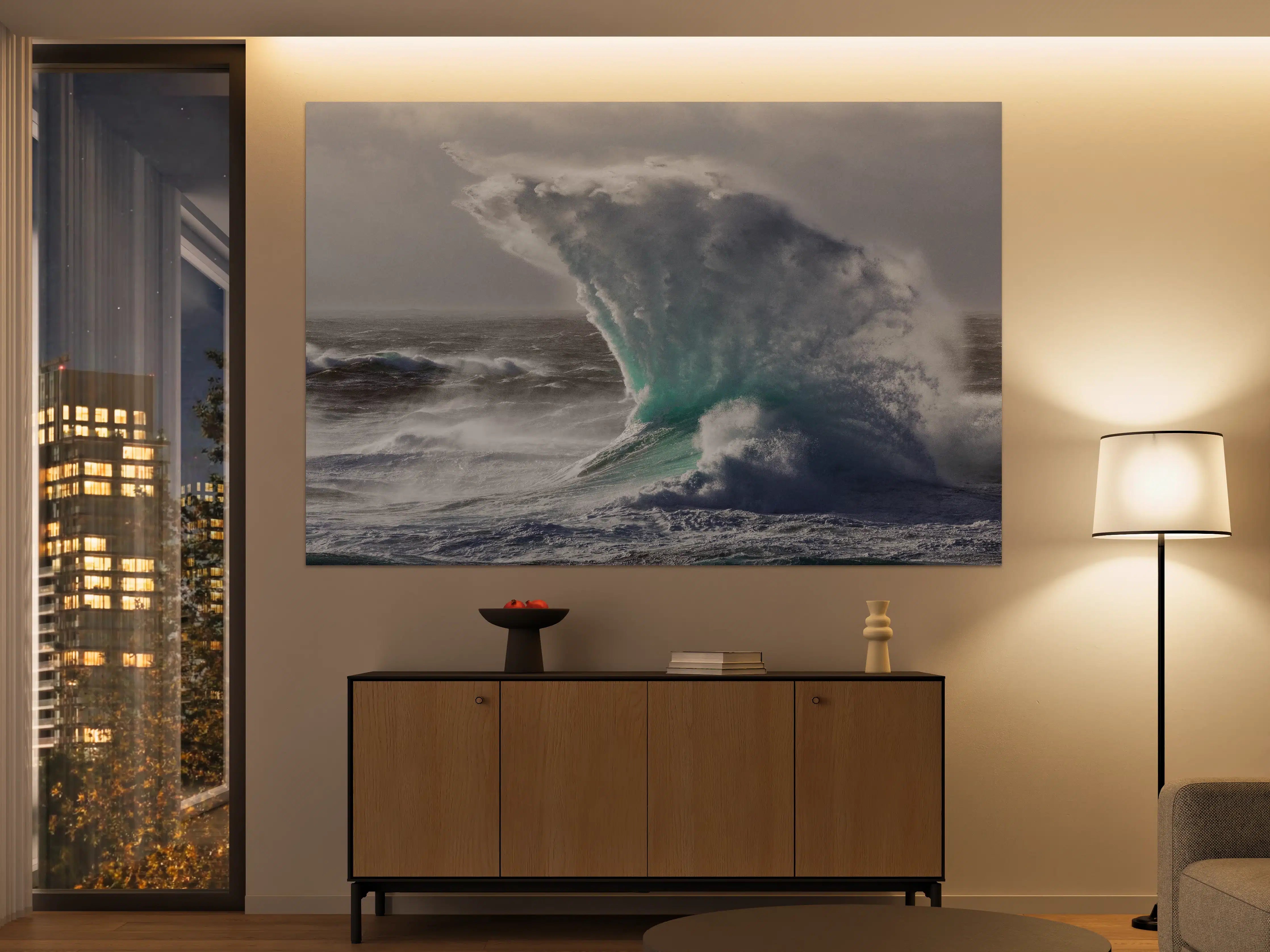 Große Wandbilder - Majestätischer Meereswellen-Sprung