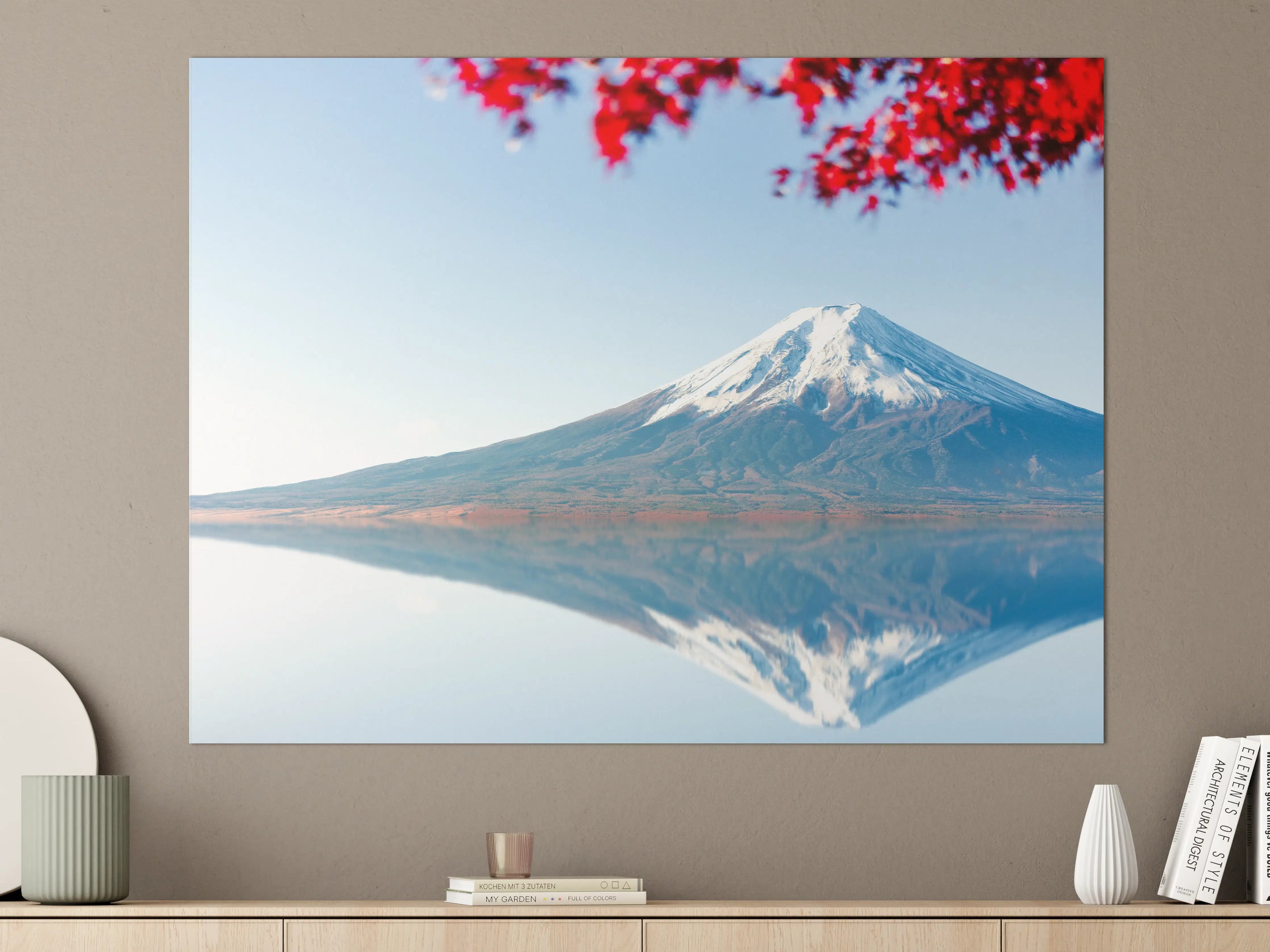 Große Wandbilder - Majestätischer Mount Fuji im Sonnenlicht