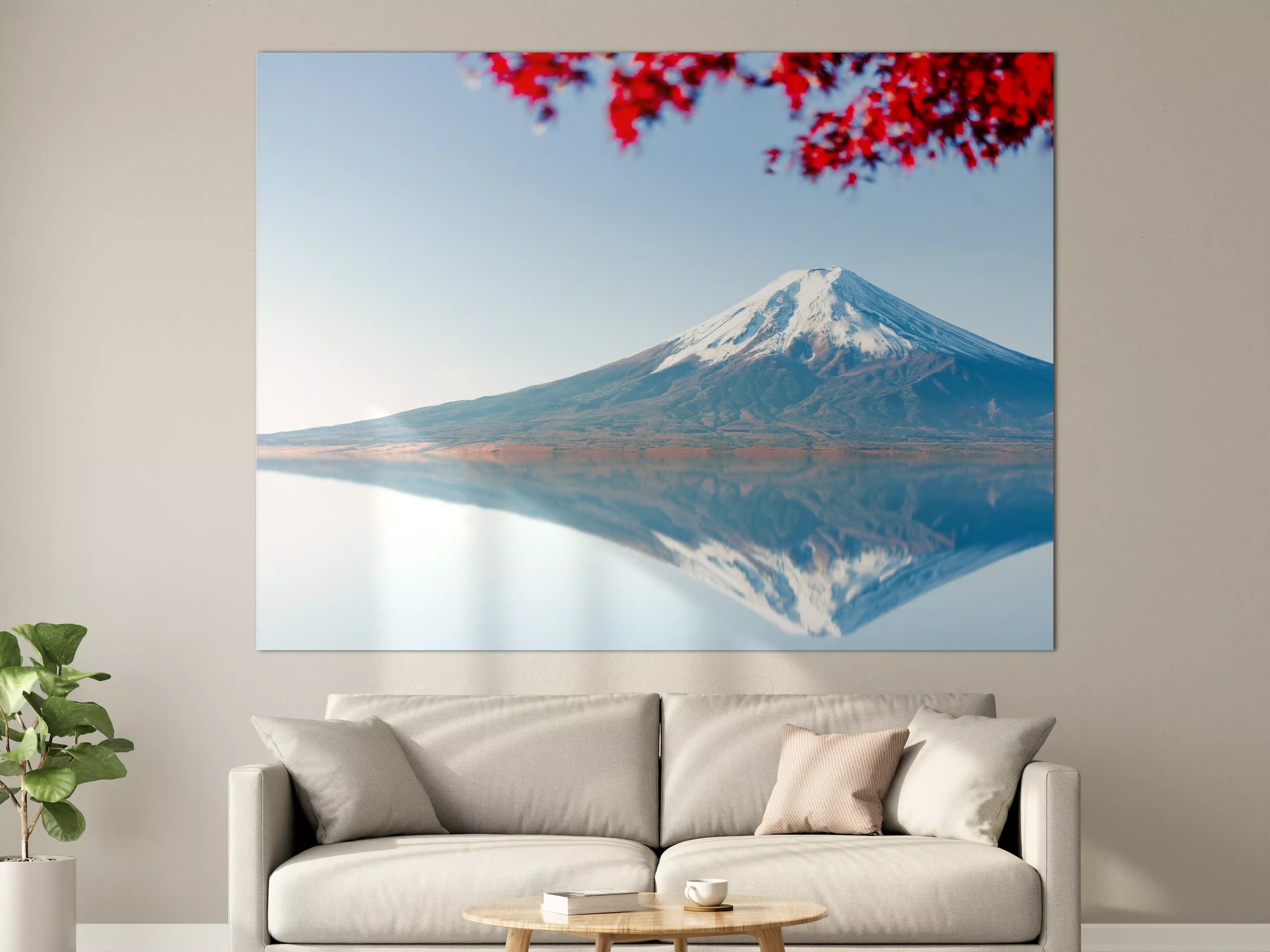 Große Wandbilder - Majestätischer Mount Fuji im Sonnenlicht