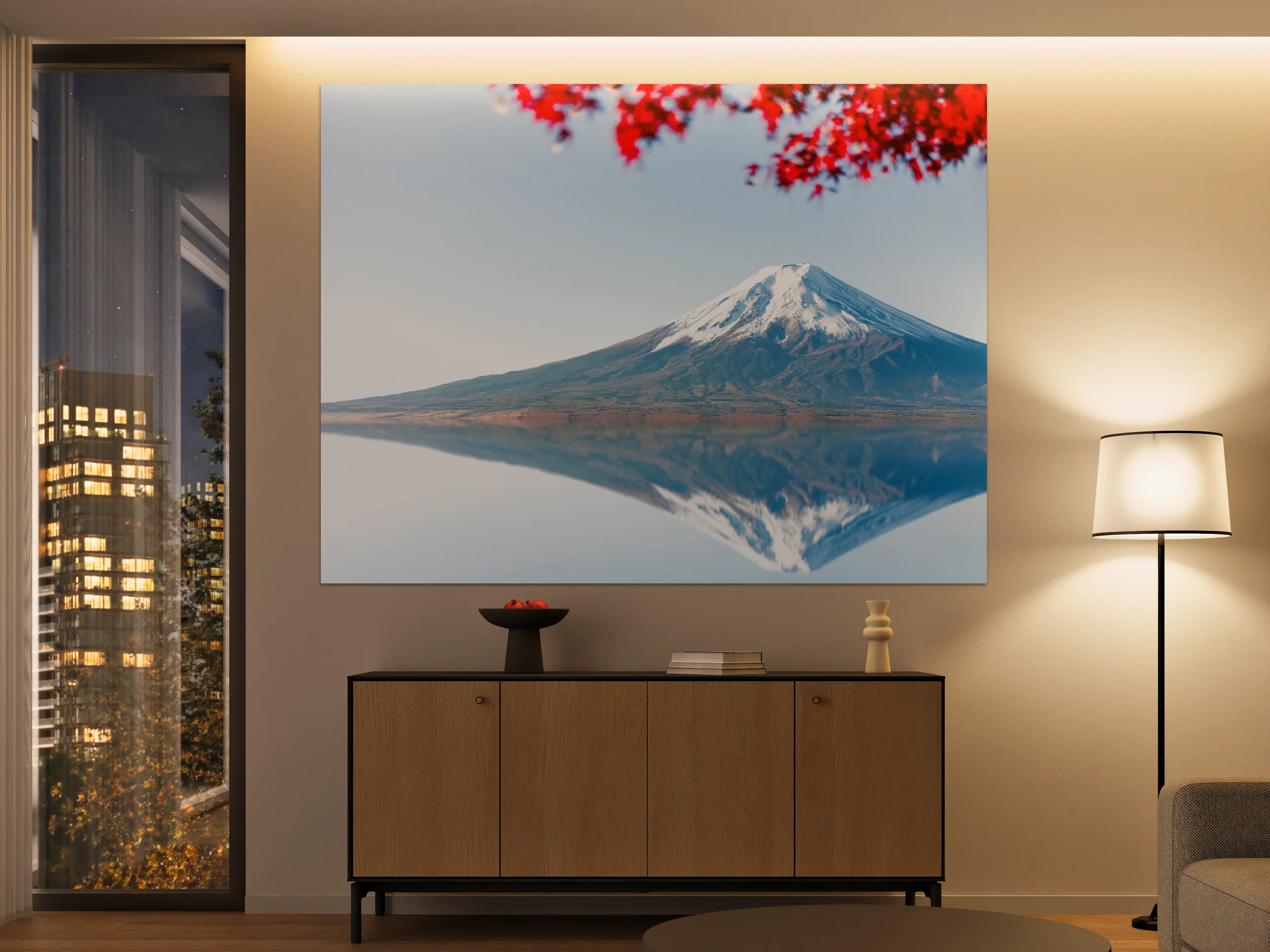 Große Wandbilder - Majestätischer Mount Fuji im Sonnenlicht