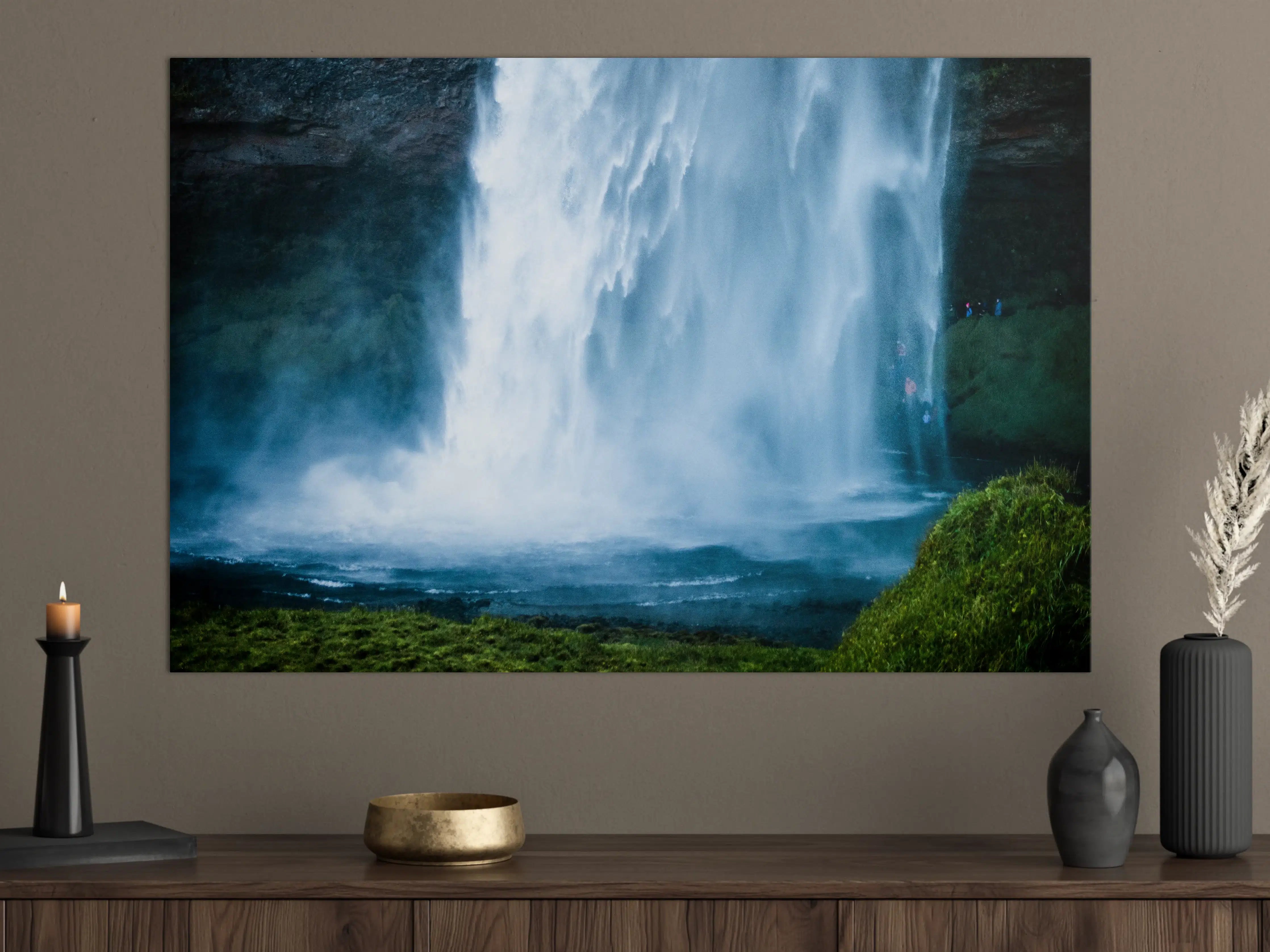 Große Wandbilder - Majestätischer Wasserfall in Island