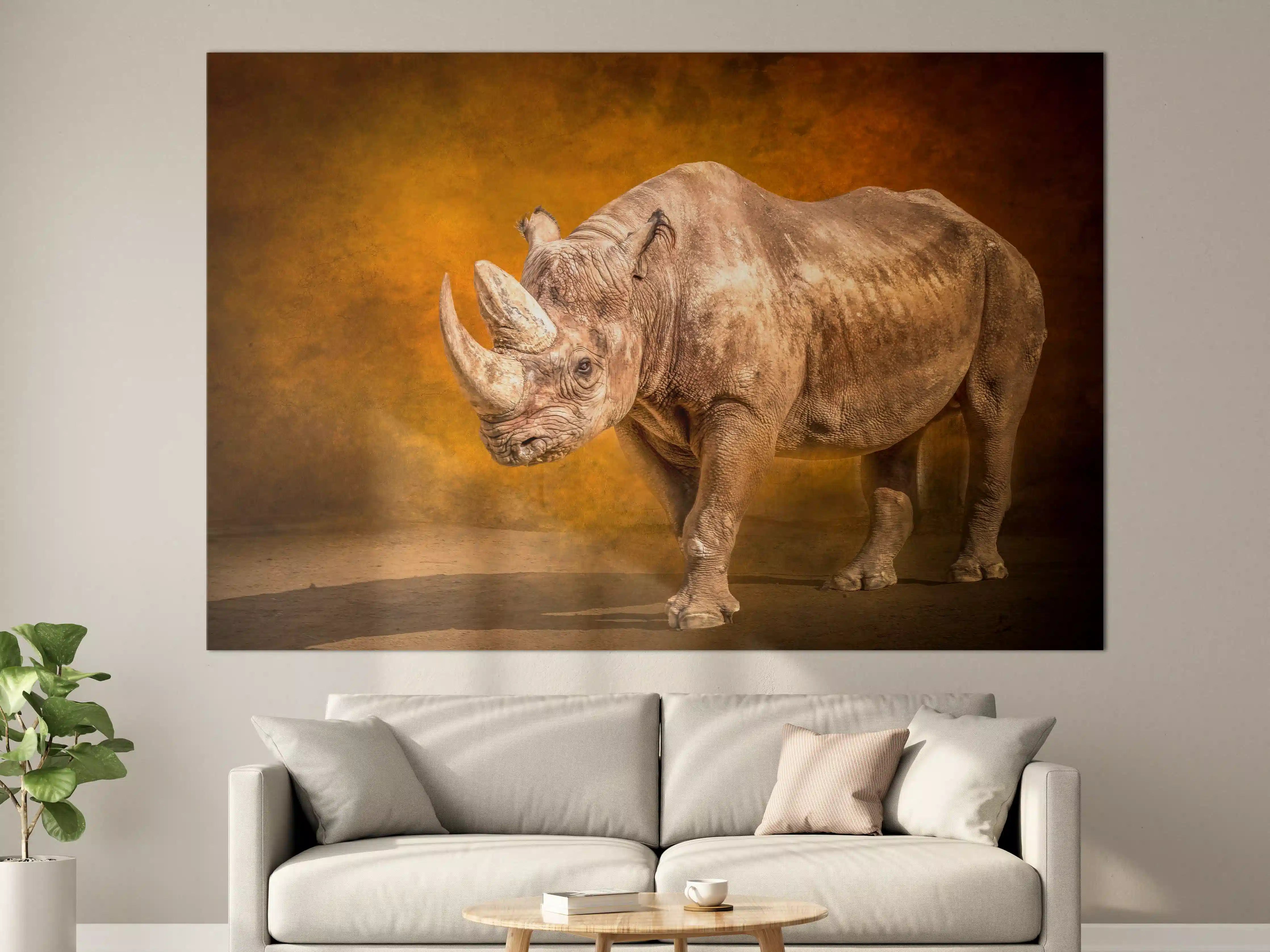 Große Wandbilder - Majestätisches Nashorn