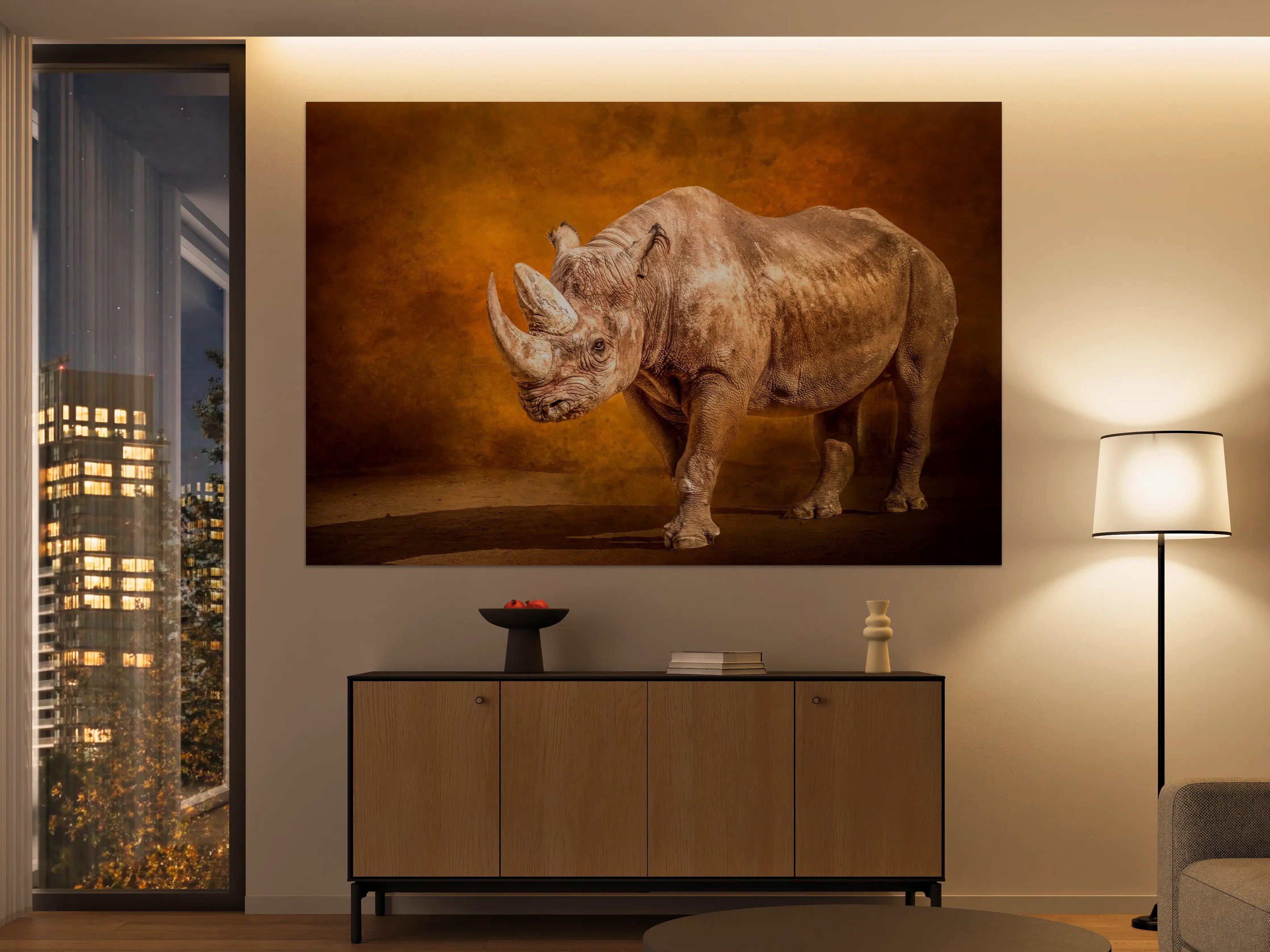 Große Wandbilder - Majestätisches Nashorn