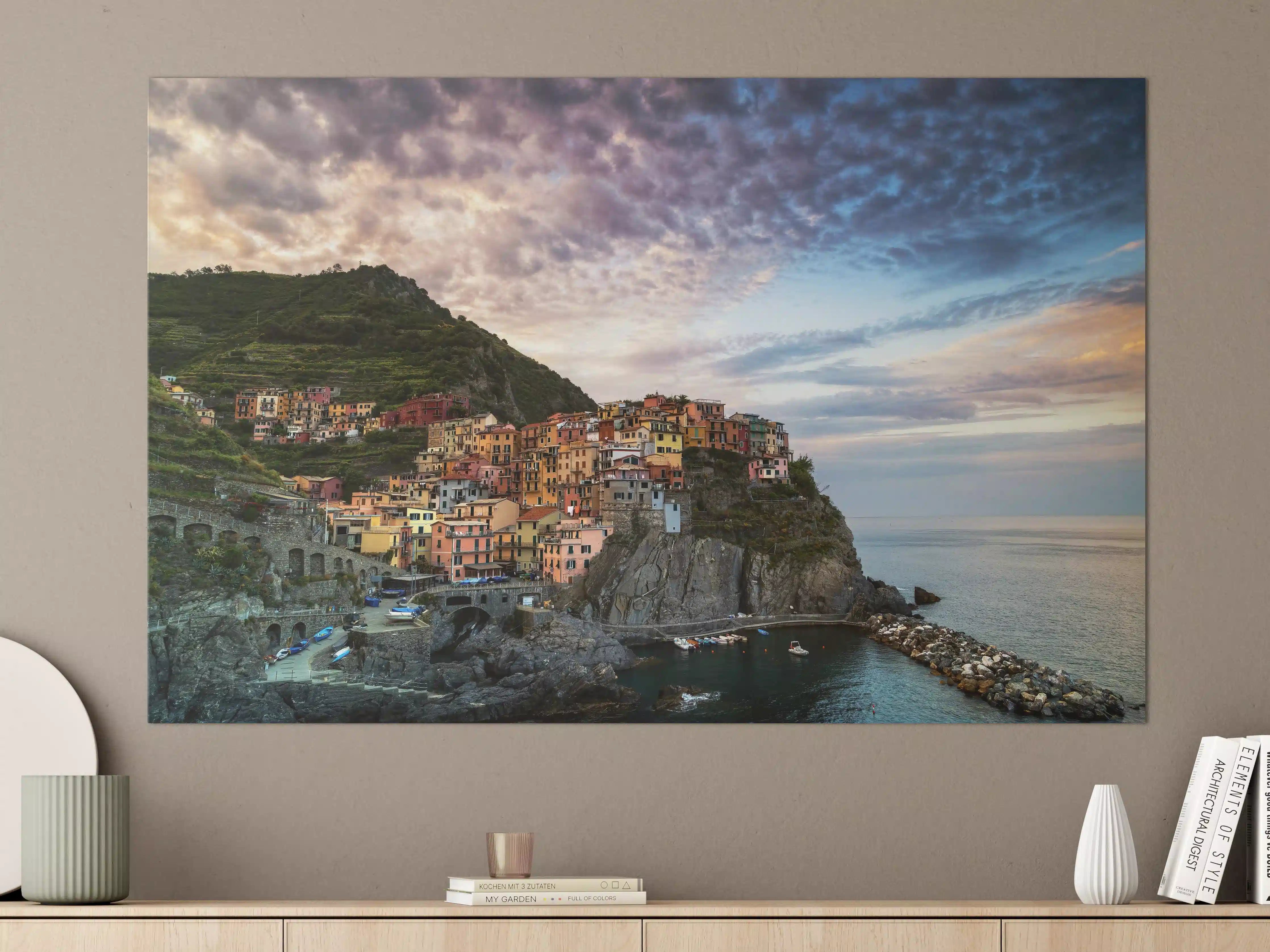 Große Wandbilder - Manarola Abenddämmerung
