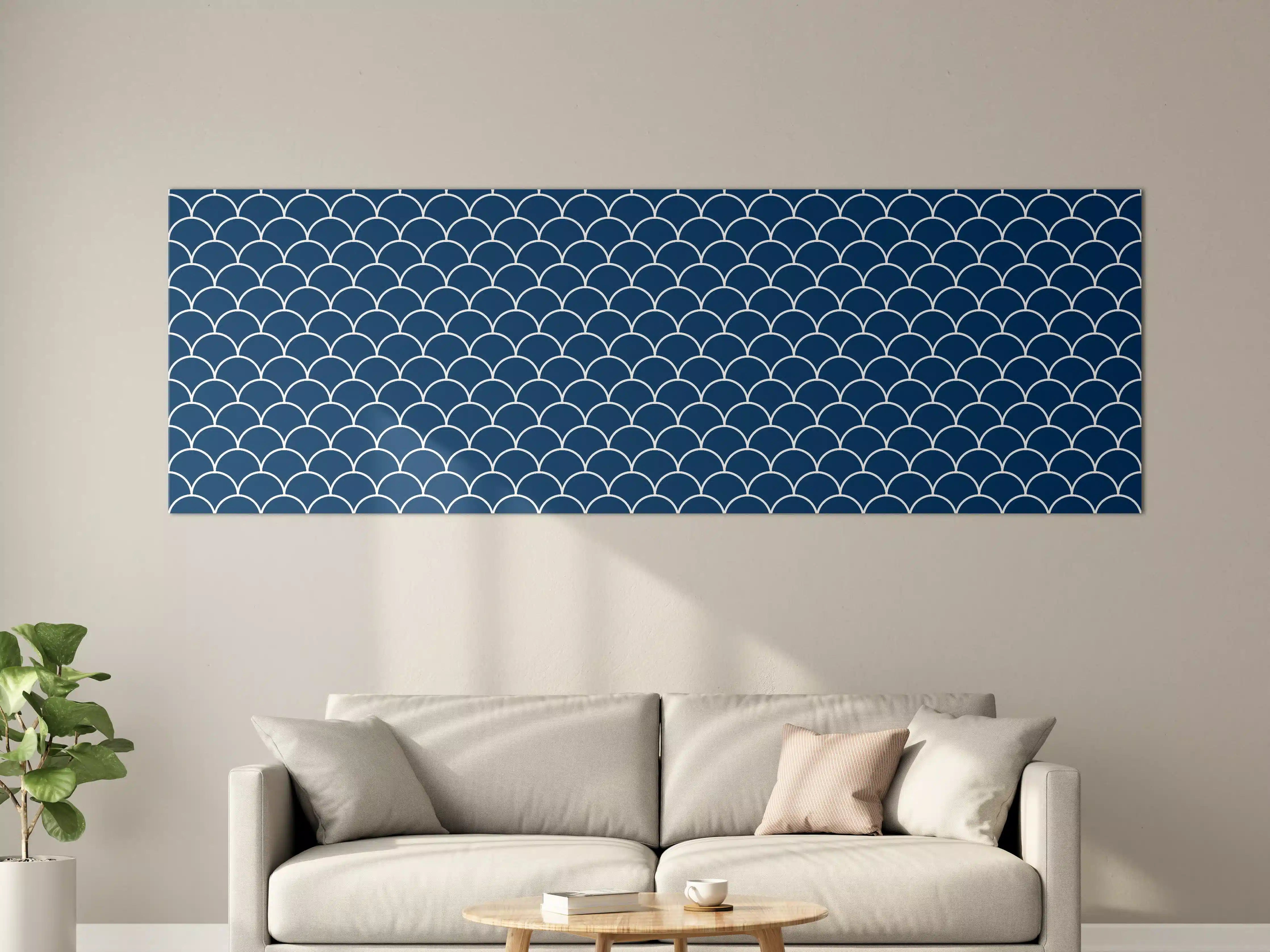 Große Wandbilder - Marine-Scarlet-Design