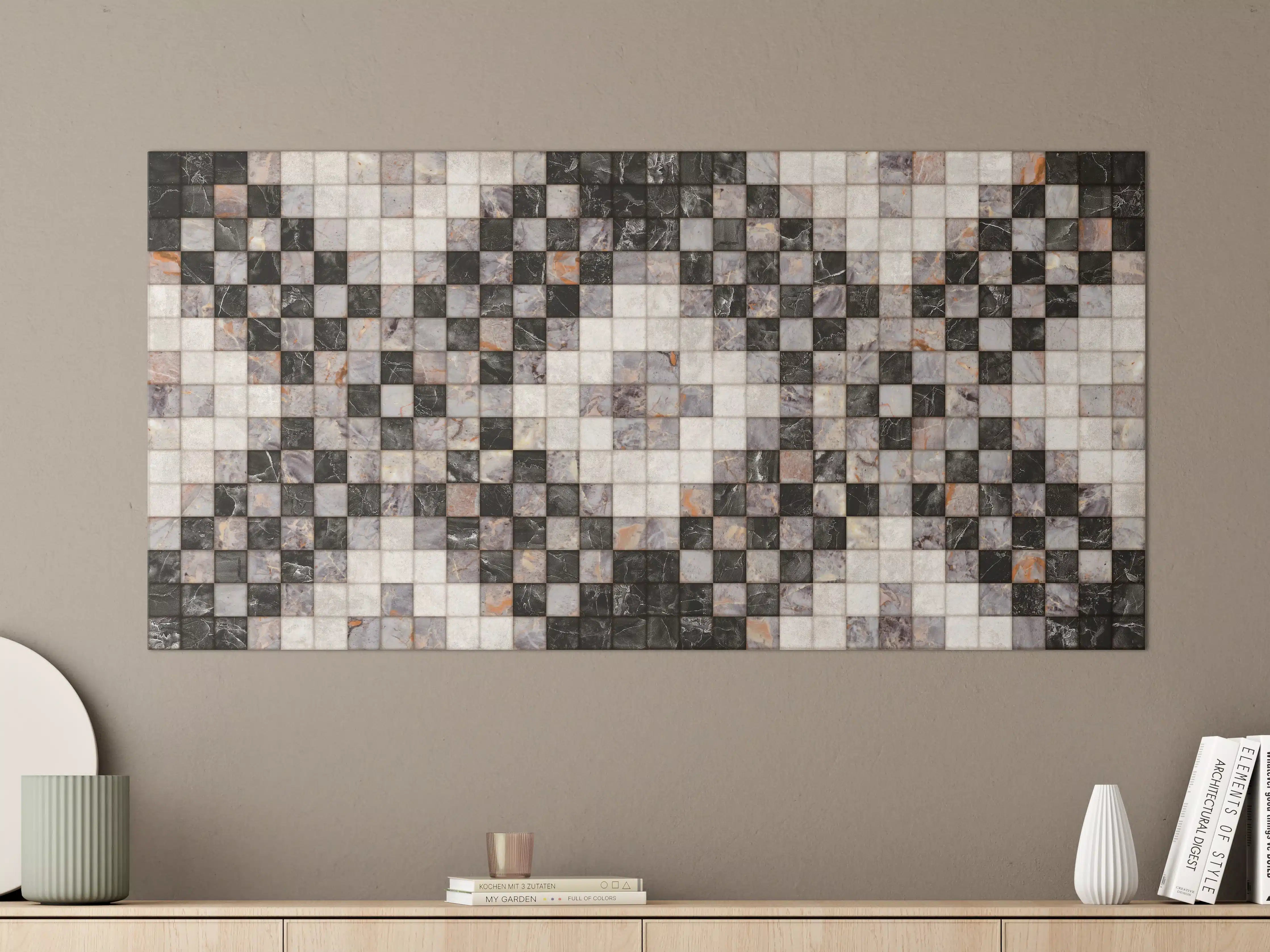 Große Wandbilder - Marmor Textur - Retro-Muster 