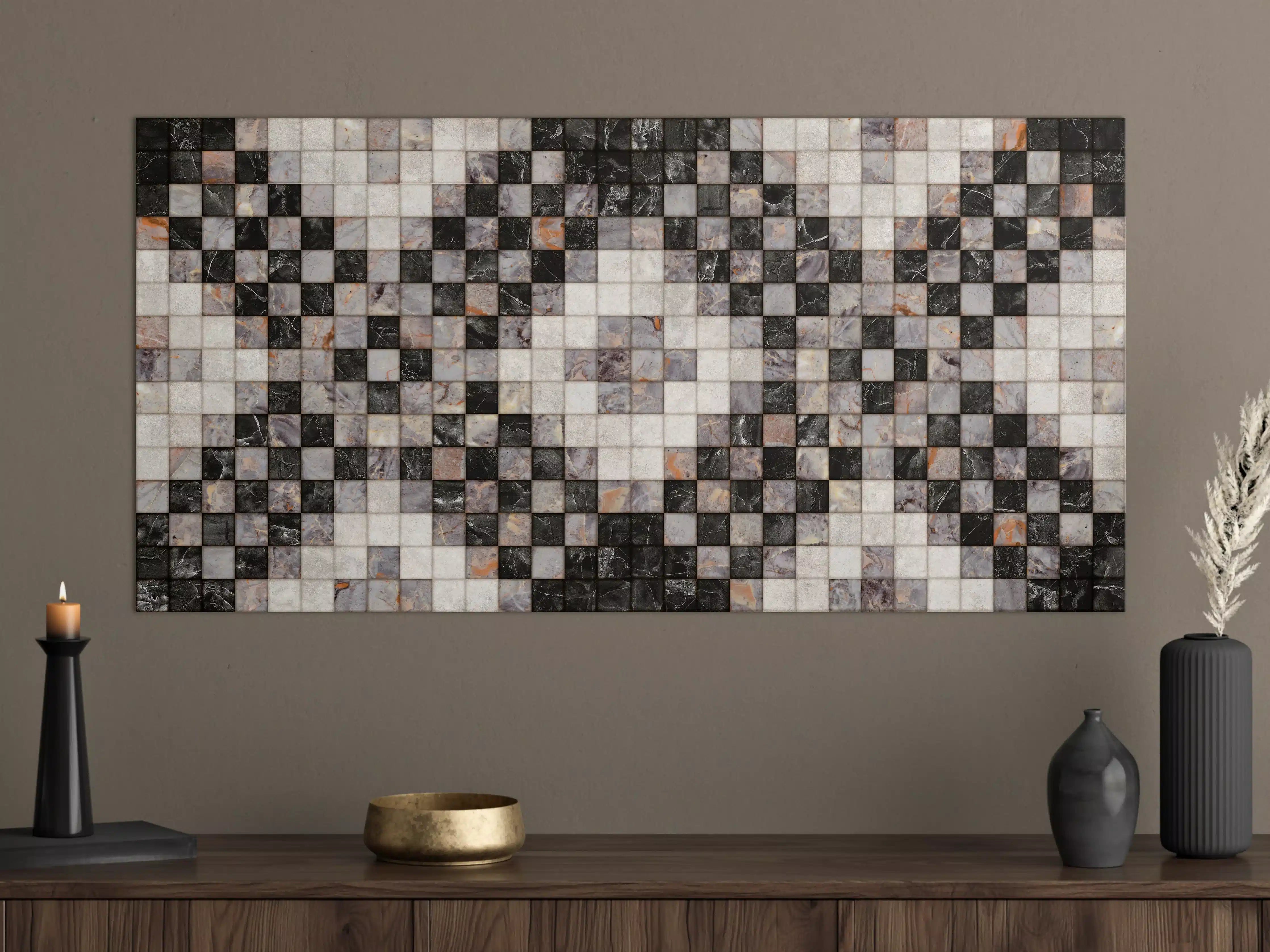 Große Wandbilder - Marmor Textur - Retro-Muster 