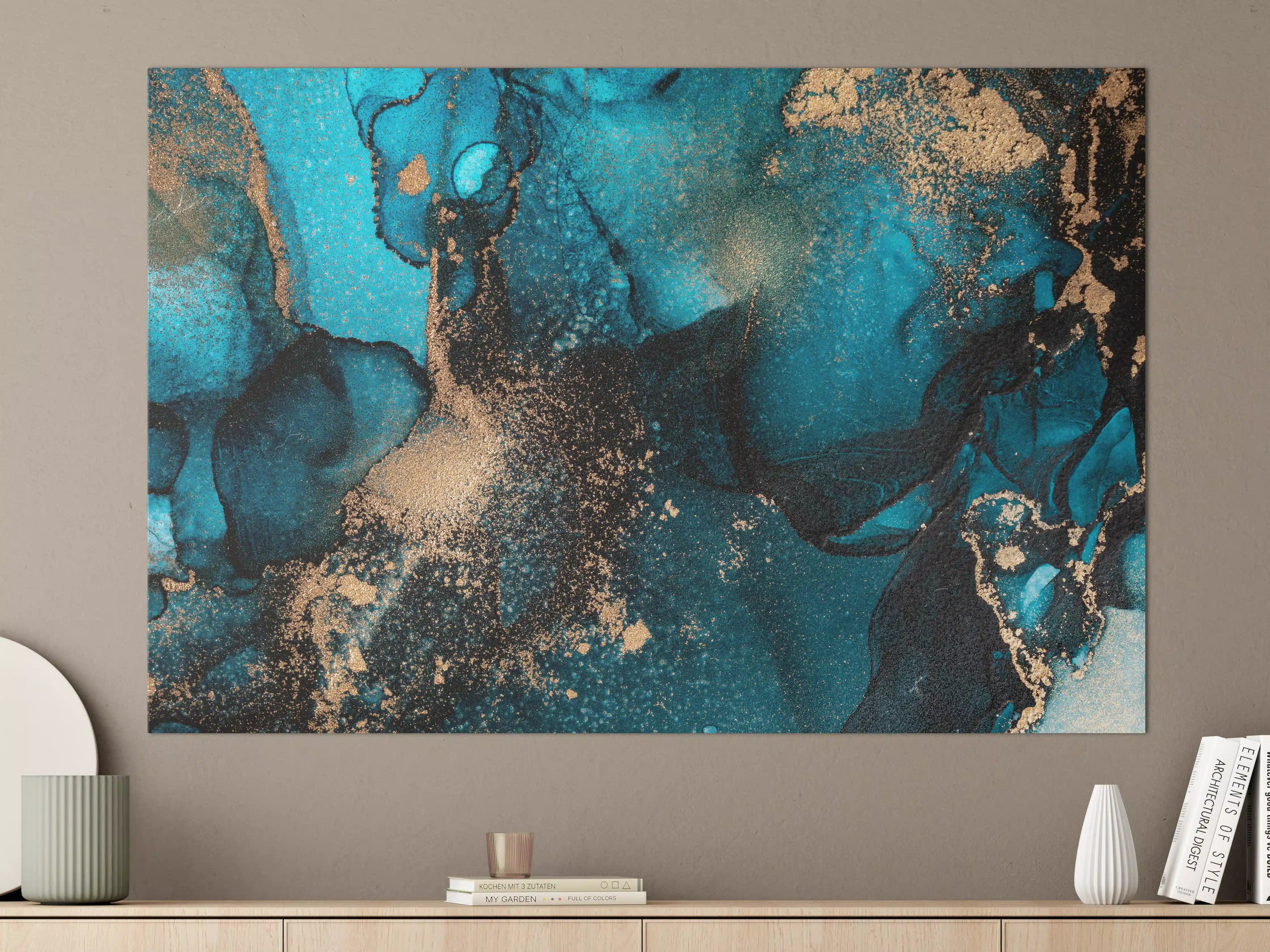 Große Wandbilder - Marmor Wand Design - Flüssigmalerei