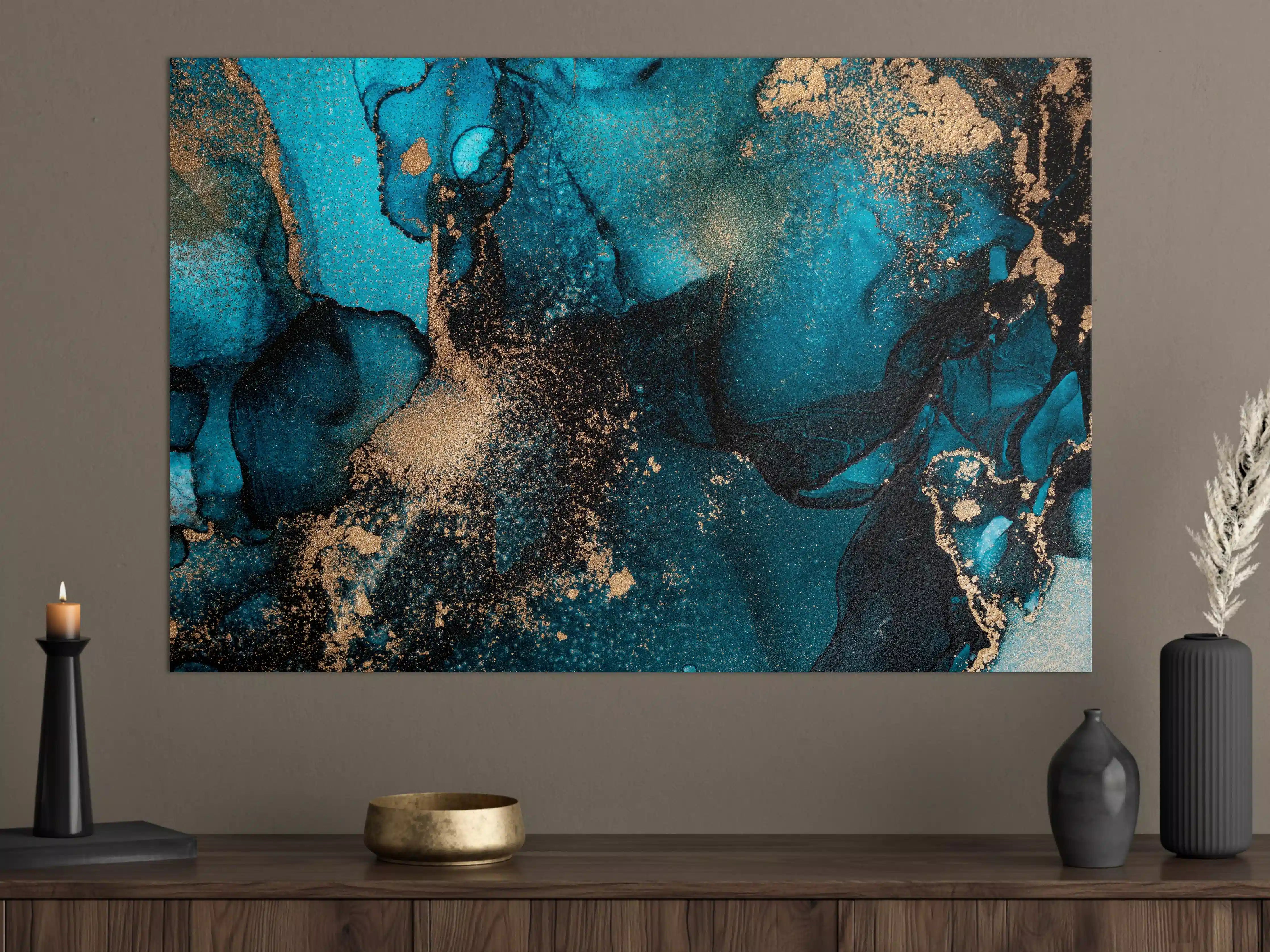 Große Wandbilder - Marmor Wand Design - Flüssigmalerei