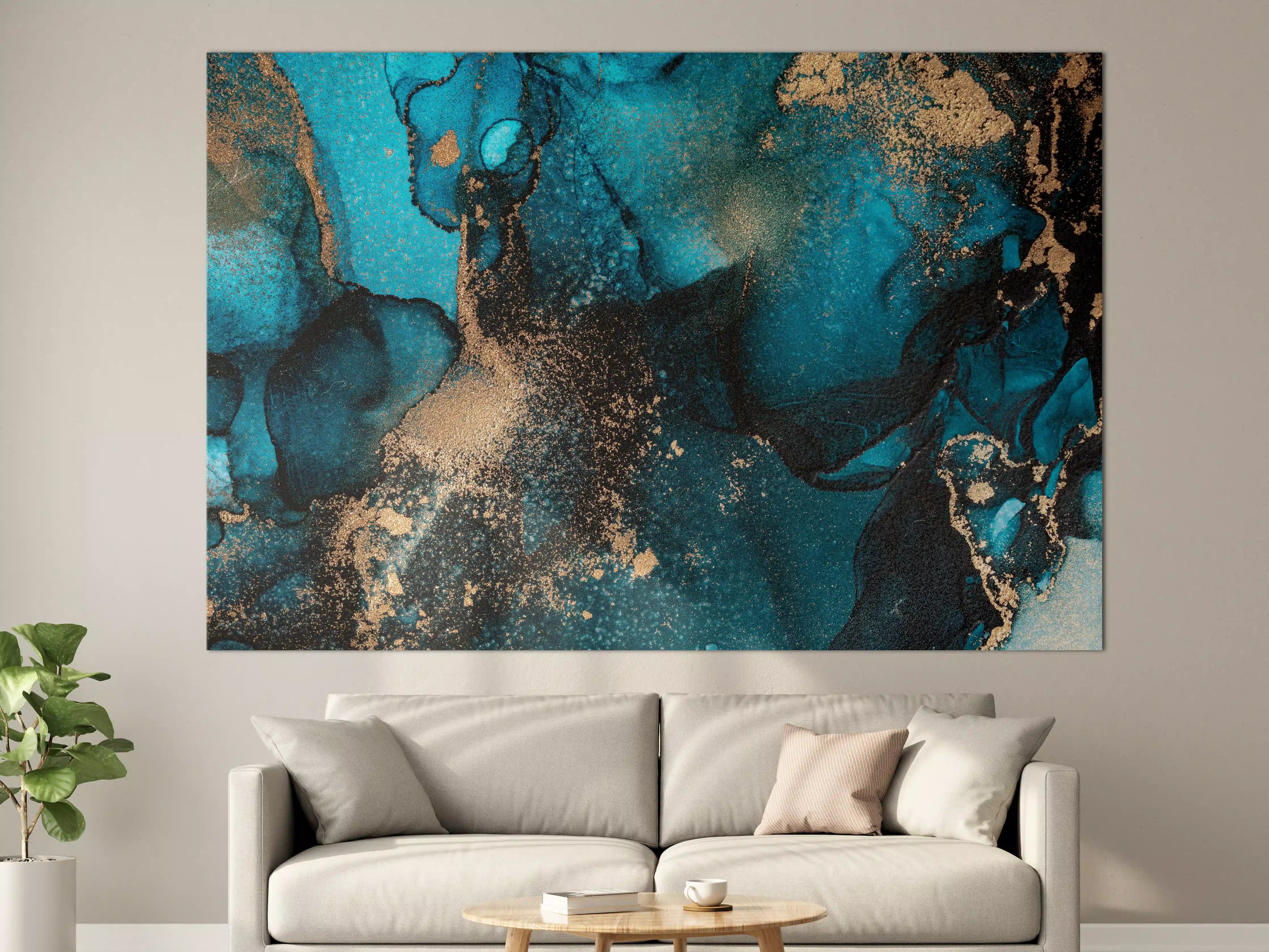 Große Wandbilder - Marmor Wand Design - Flüssigmalerei