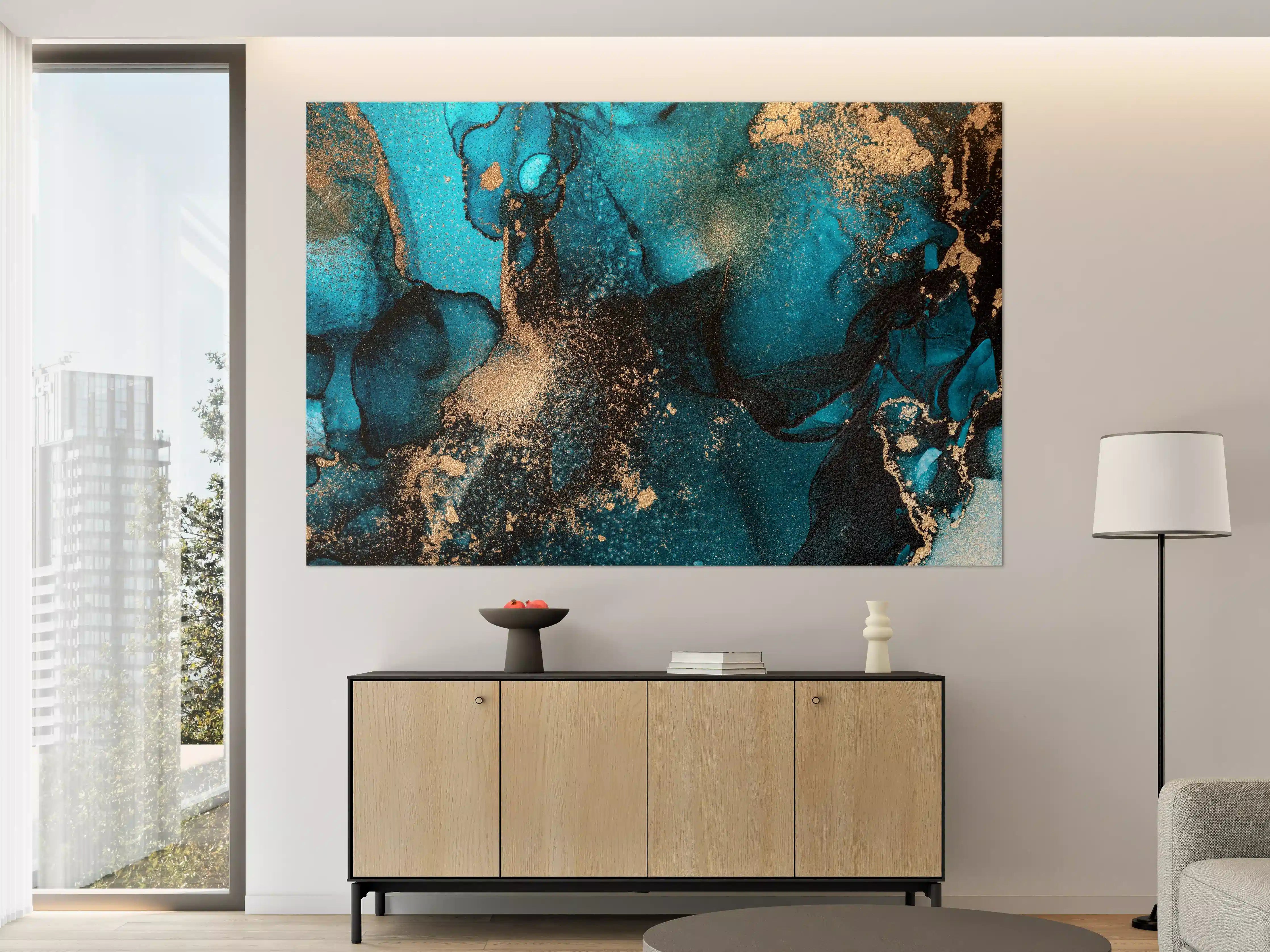 Große Wandbilder - Marmor Wand Design - Flüssigmalerei
