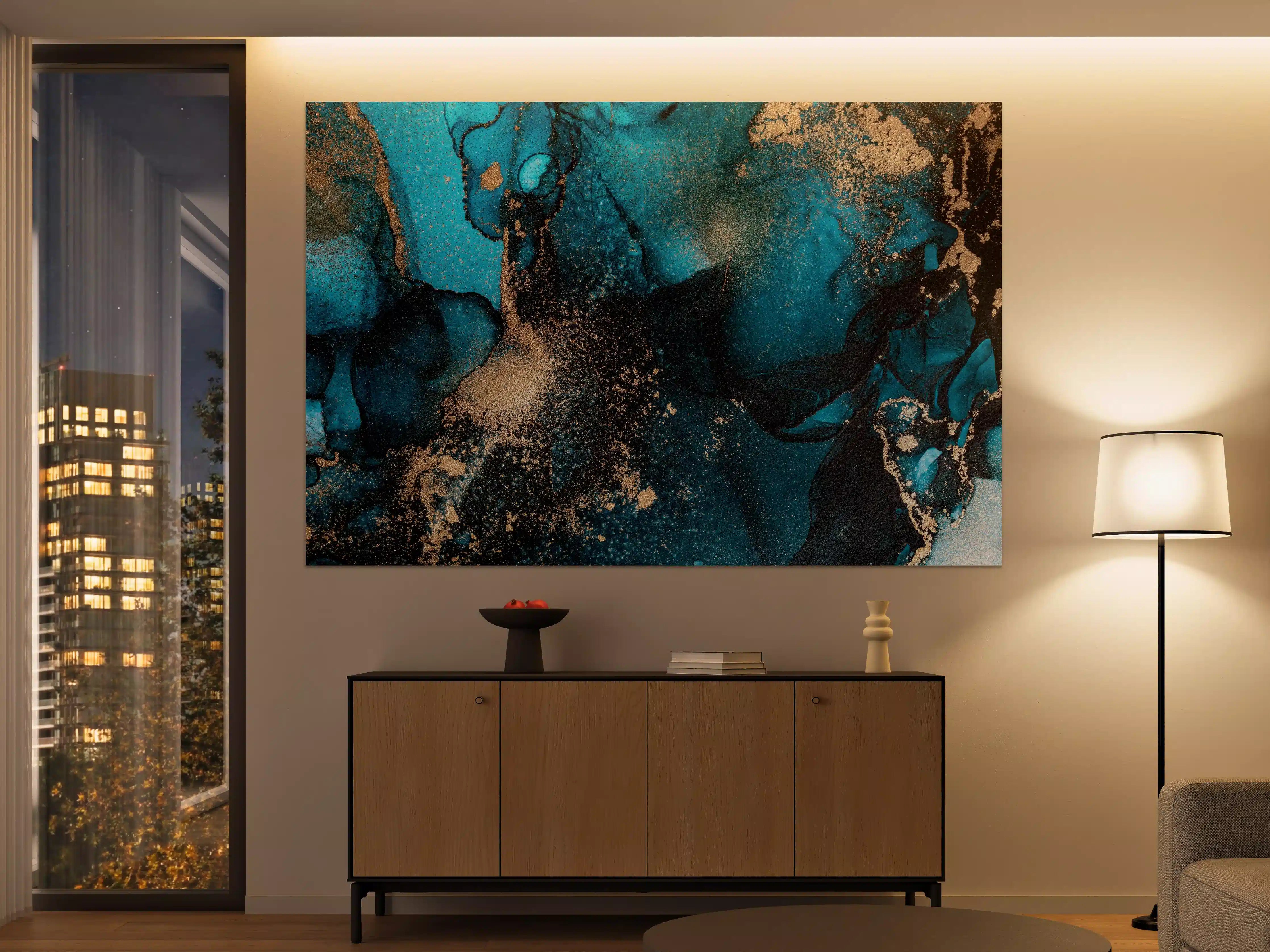Große Wandbilder - Marmor Wand Design - Flüssigmalerei