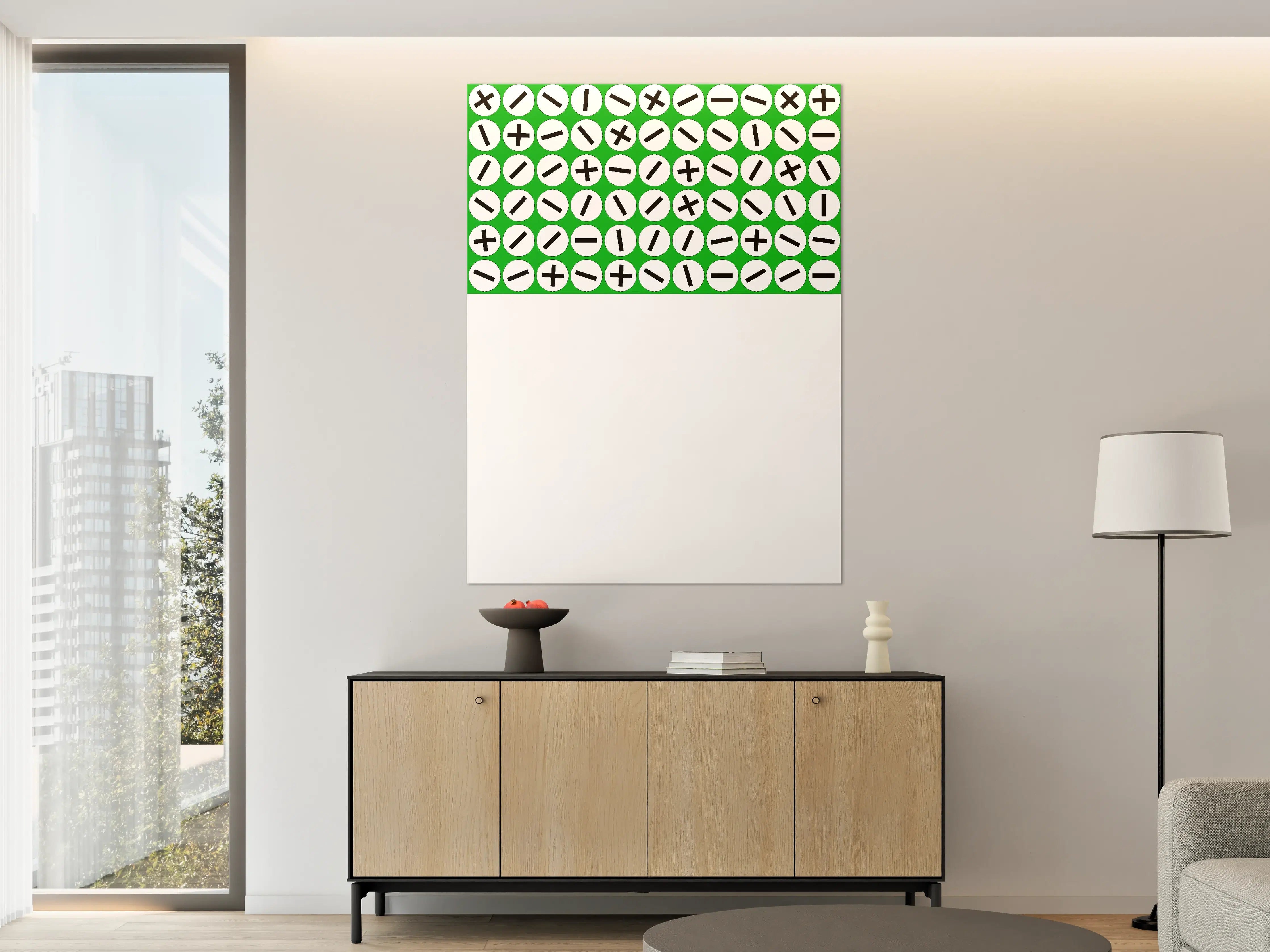 Große Wandbilder - Mathematische Symbole in modernem Design