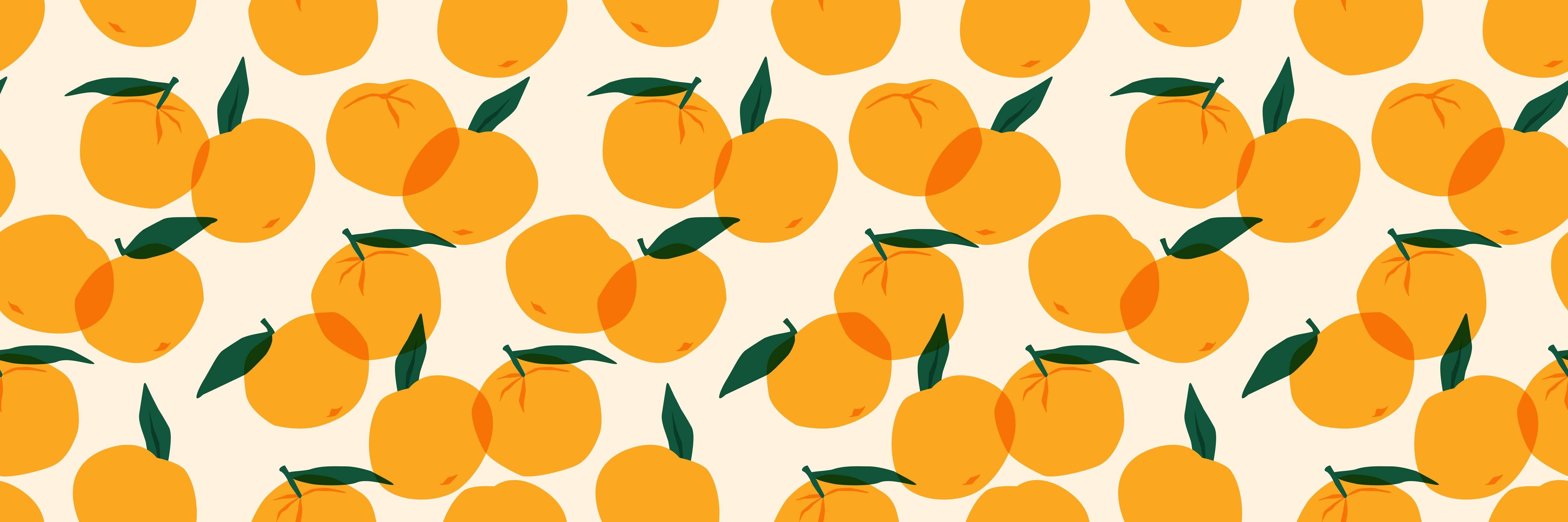 Große Wandbilder-Mediterranes Citrus-Orangenmuster