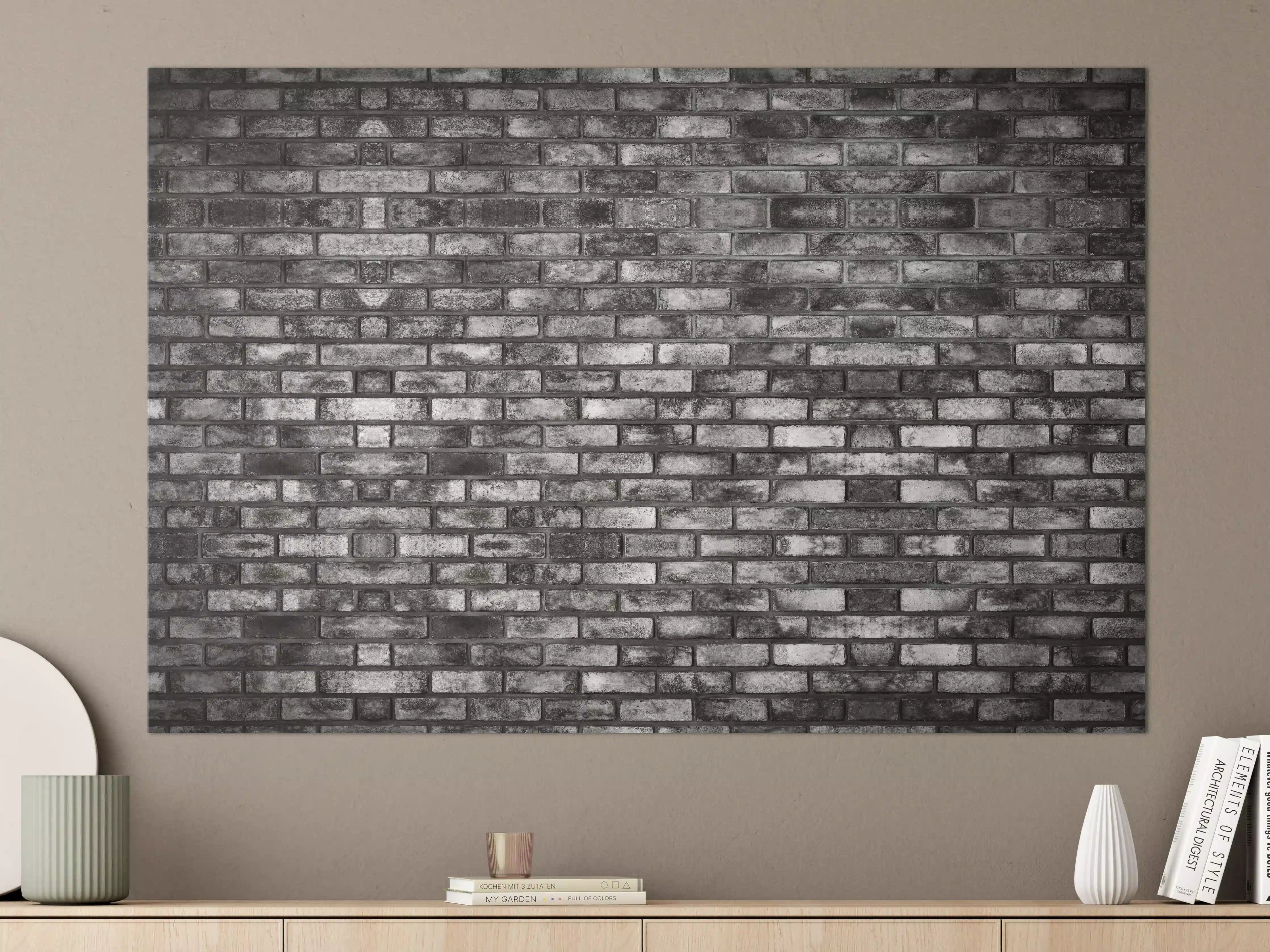 Große Wandbilder - Metallische Steinstruktur