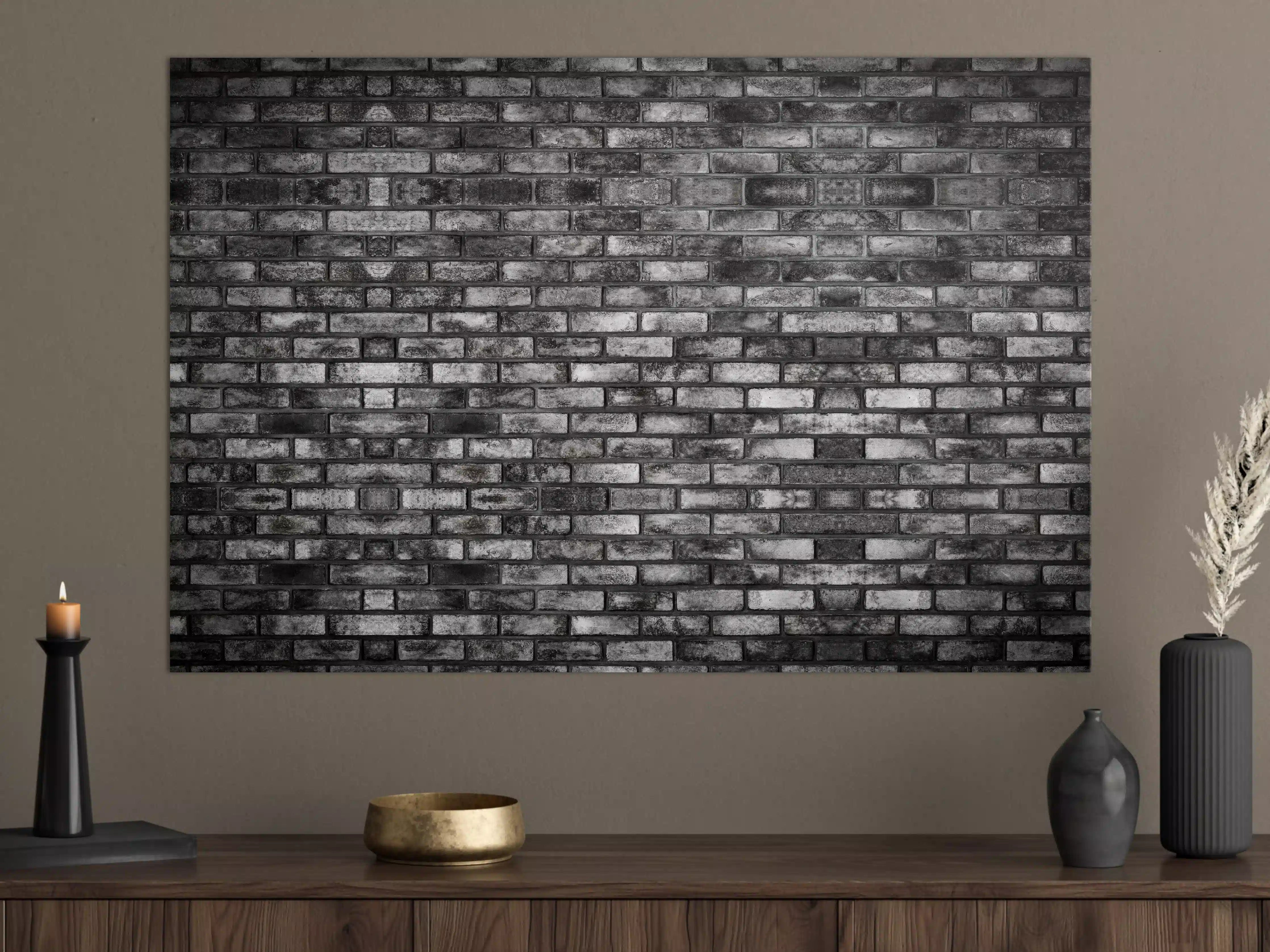 Große Wandbilder - Metallische Steinstruktur