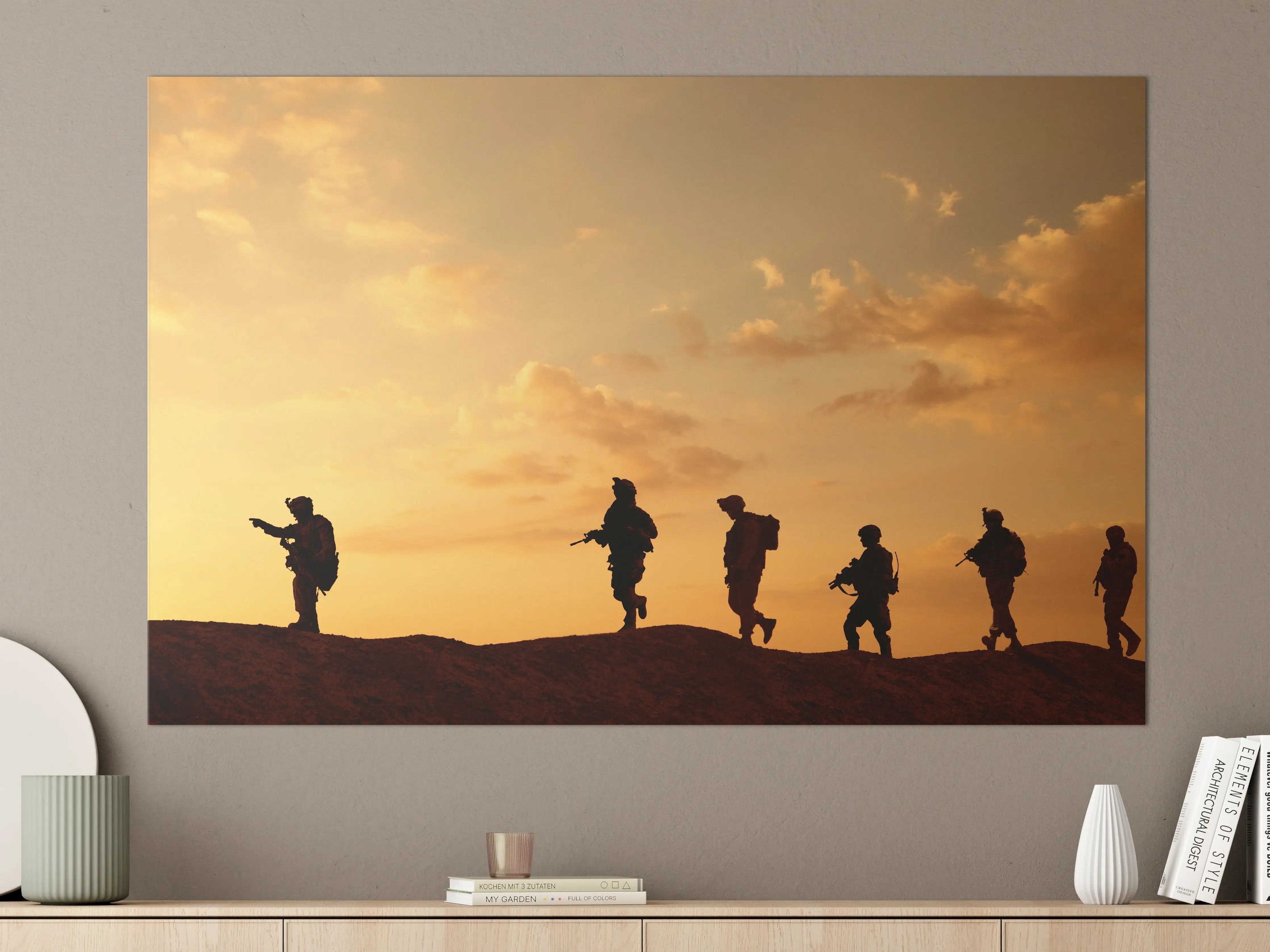 Große Wandbilder - Militärische Truppen