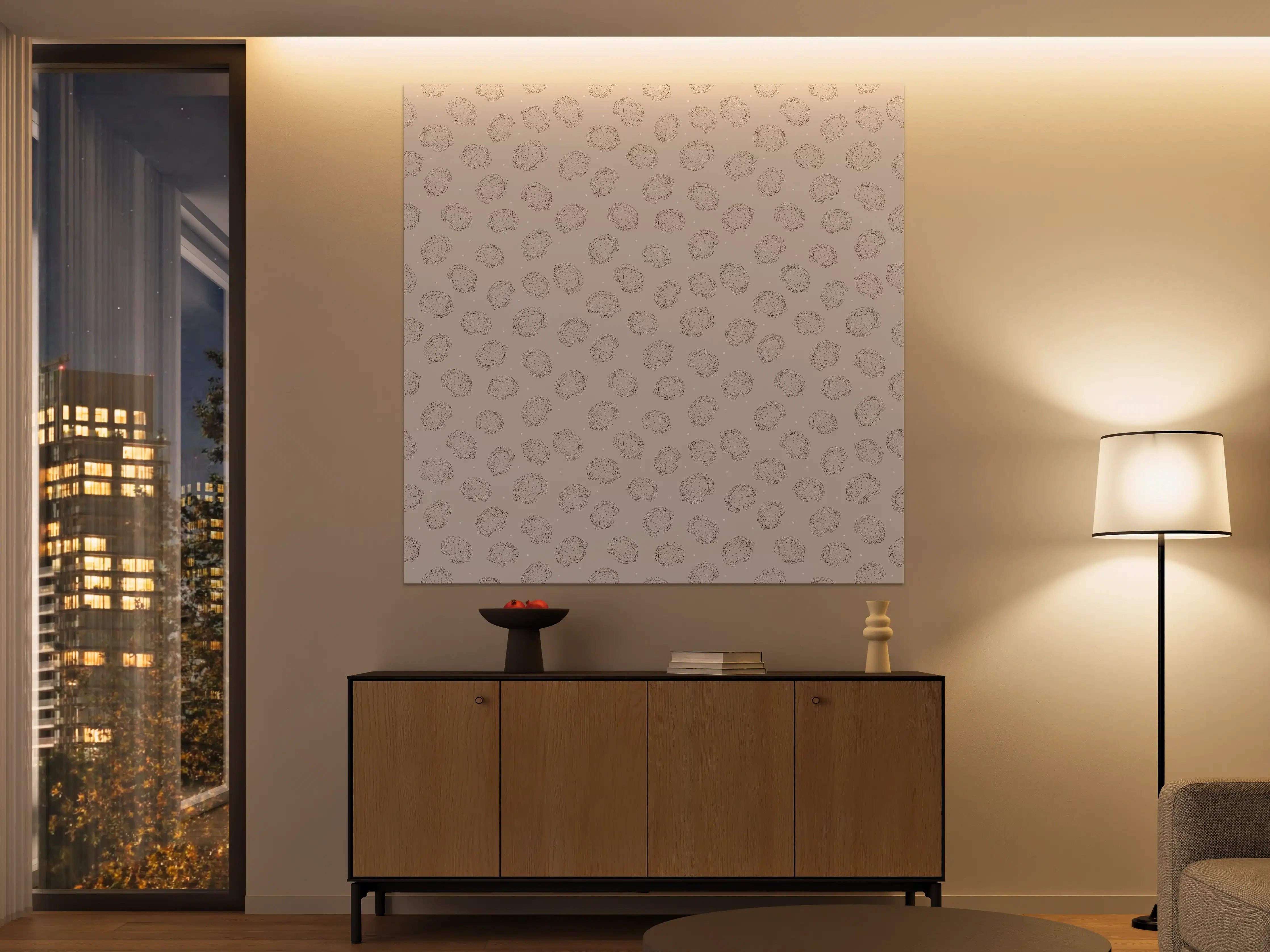 Große Wandbilder - Minimalistische Fische Beige-Rosa