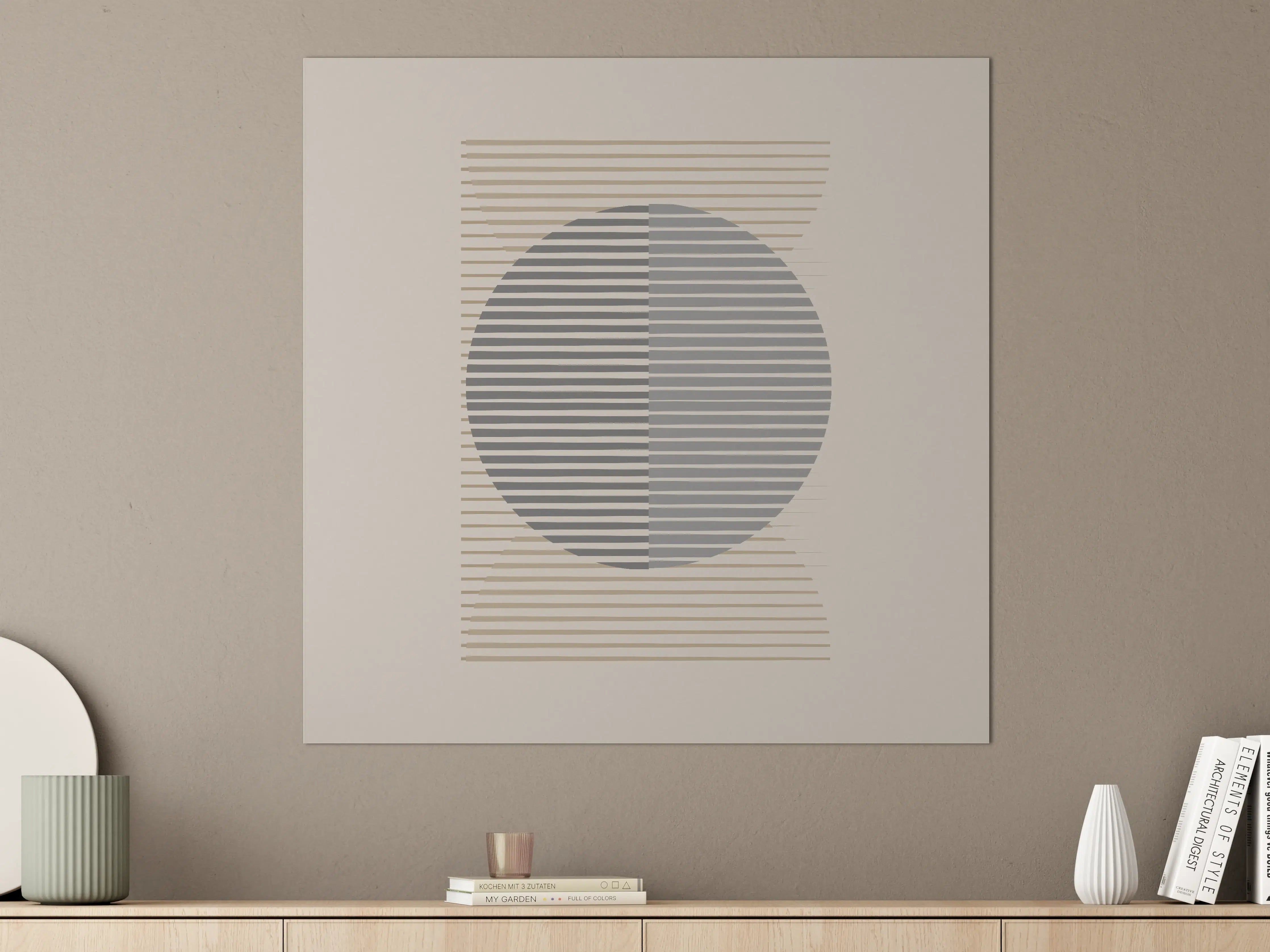 Große Wandbilder - Minimalistisches Geometriedesign