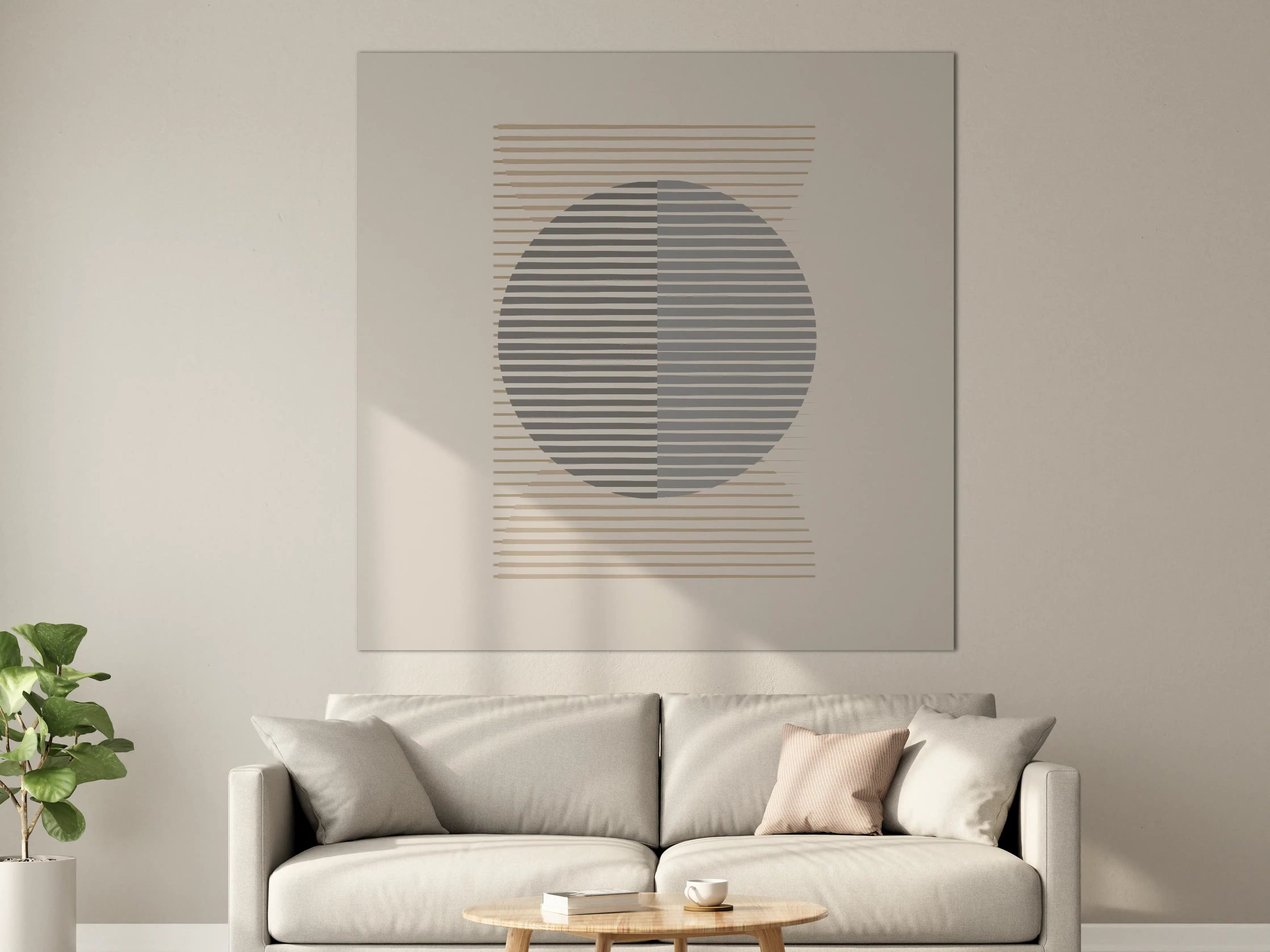 Große Wandbilder - Minimalistisches Geometriedesign
