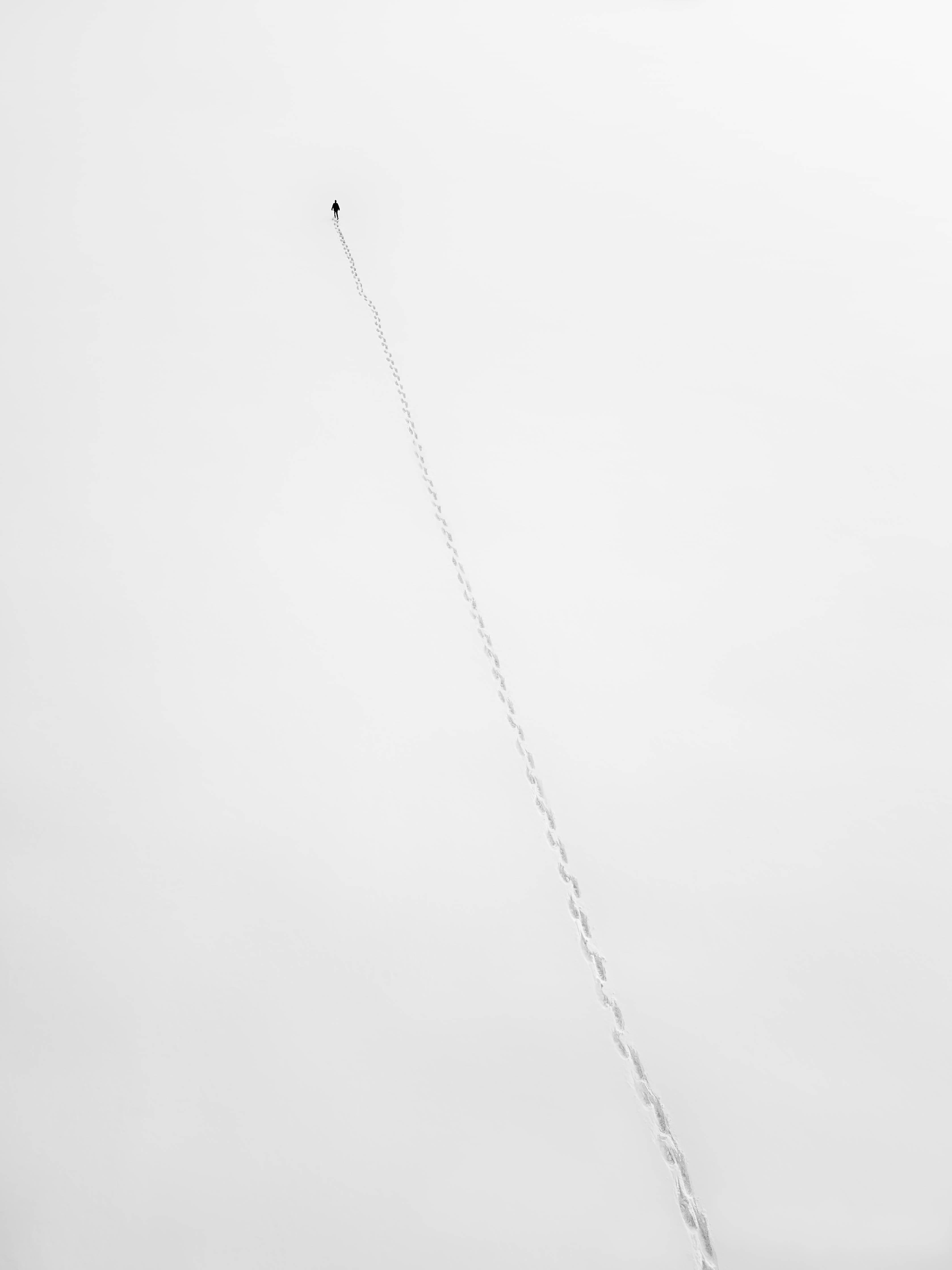 Große Wandbilder-Minimalistisches Himmelsszene mit Jetspur
