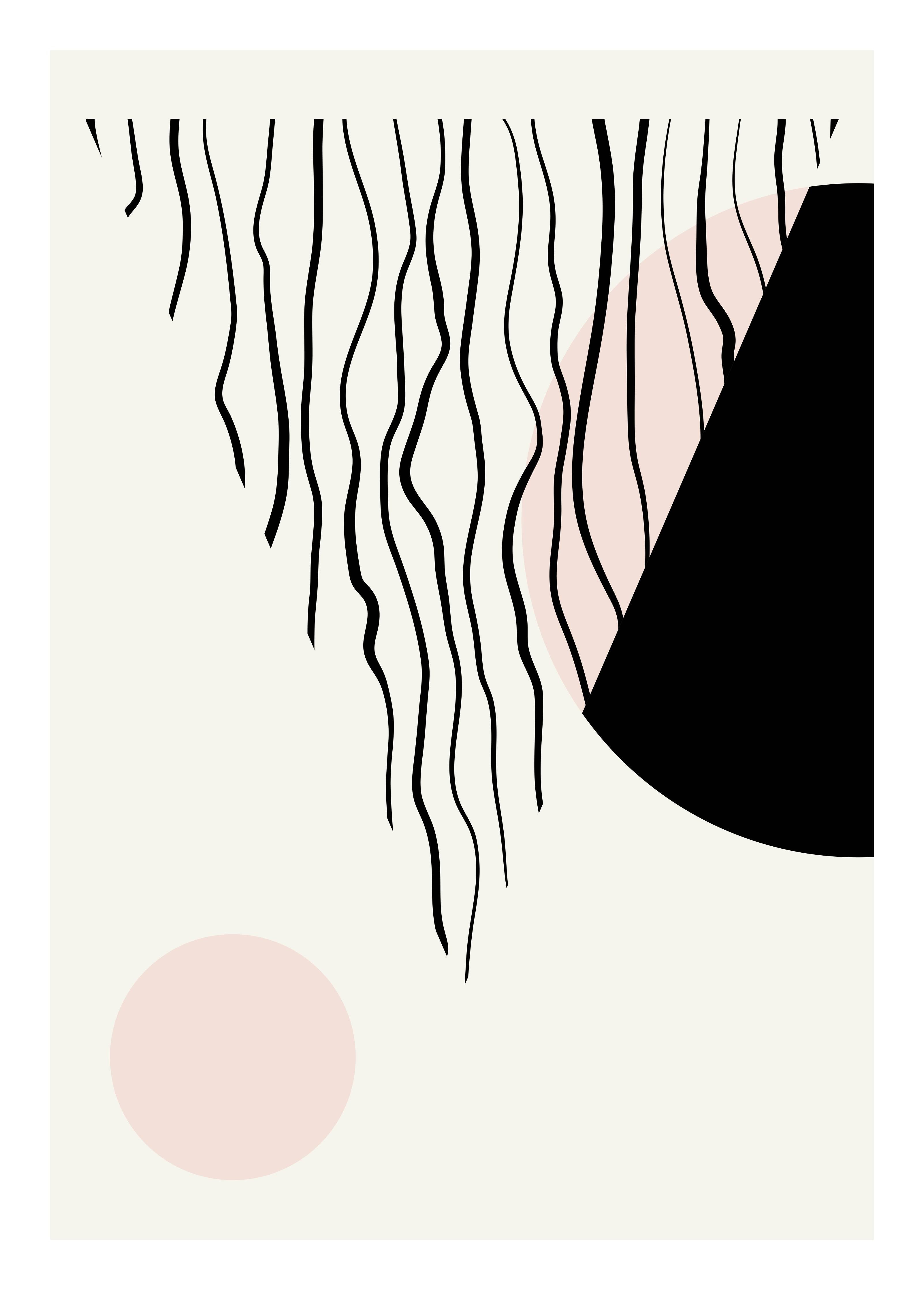 Große Wandbilder-Minimalistisches Linien- und Farbenspiel