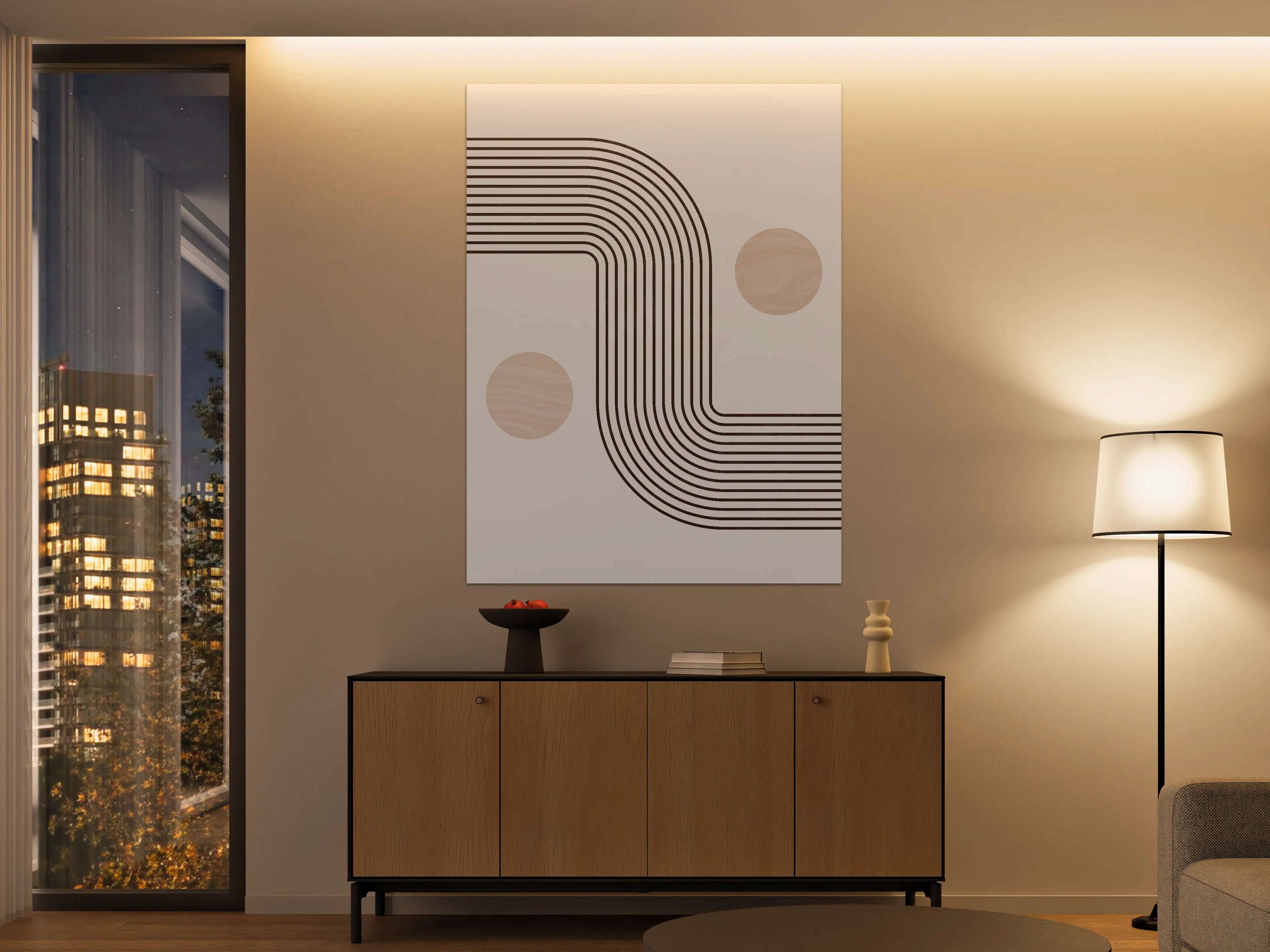 Große Wandbilder - Minimalistisches Linien-Design